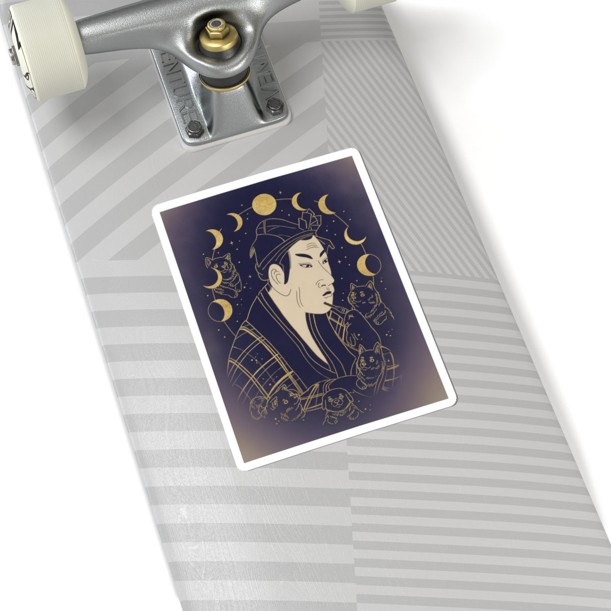 Celestial — The Actor Matsumoto Koshiro As Banzuin Chobei — Kiss-Cut Sticker