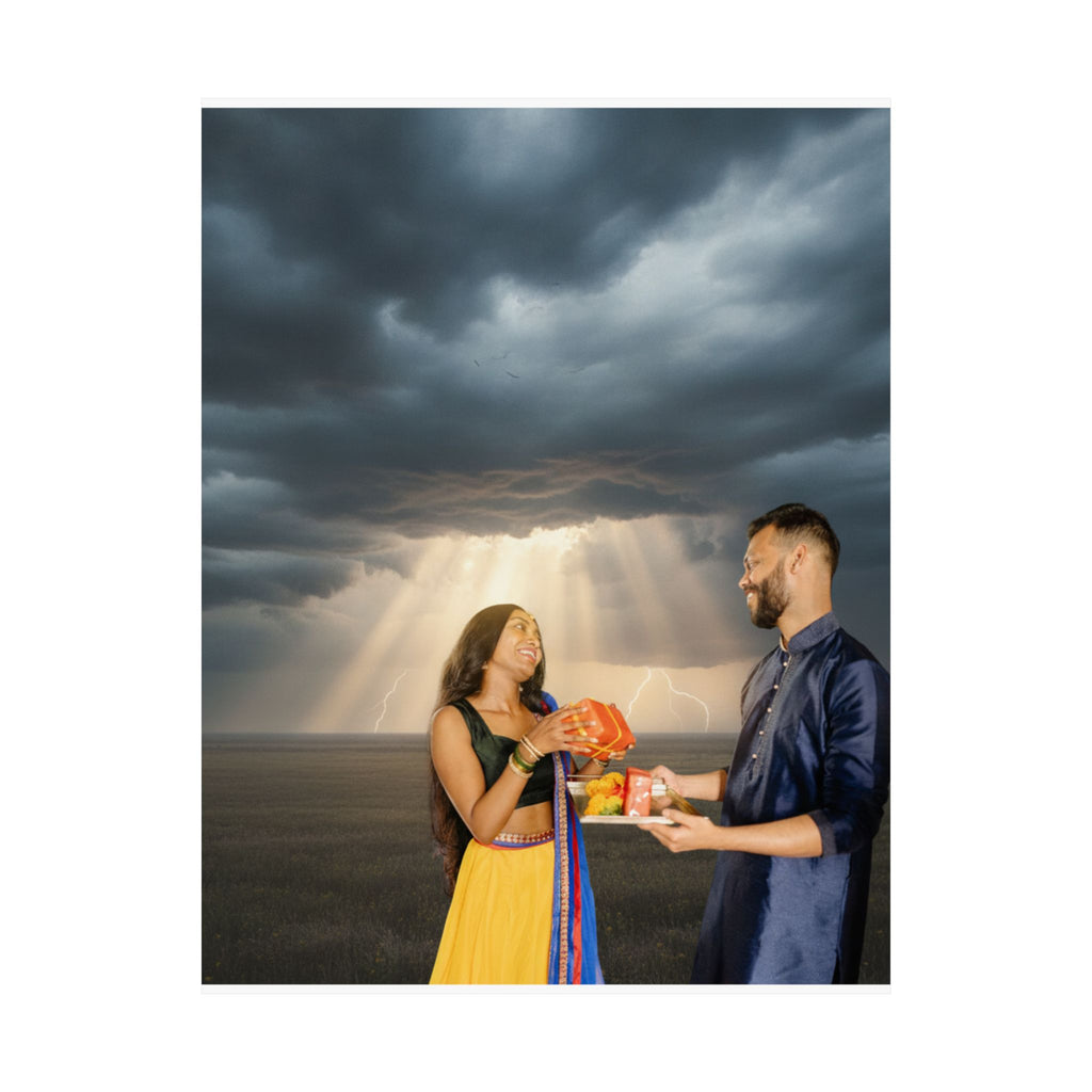 Dramatic Storm — Person — Matte Poster