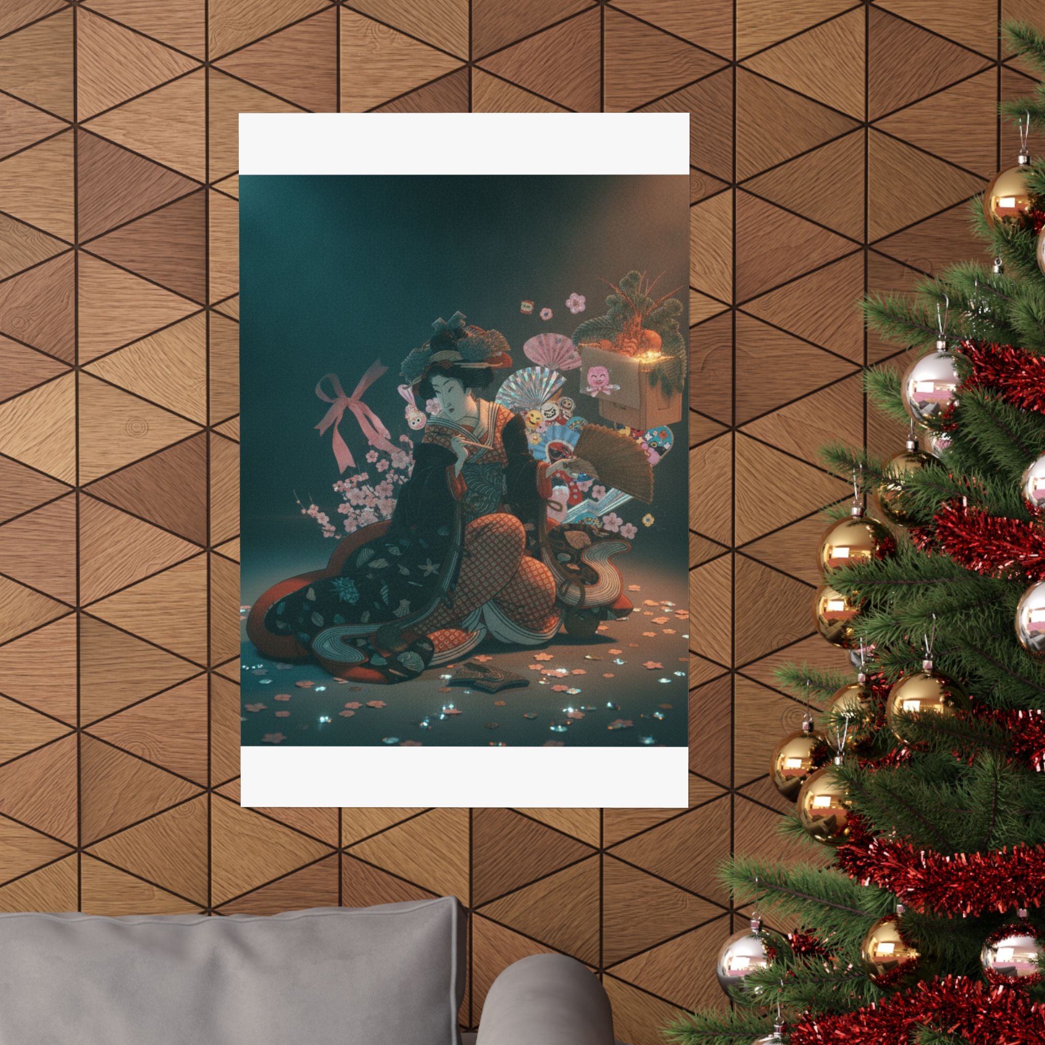 Cinematic — Courtesan And New Year Decoration — Matte Poster