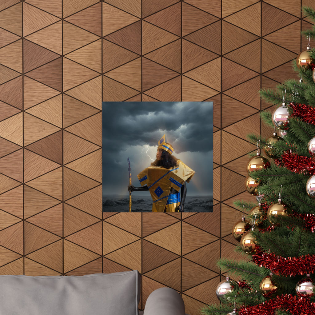 Dramatic Storm — Person — Matte Poster