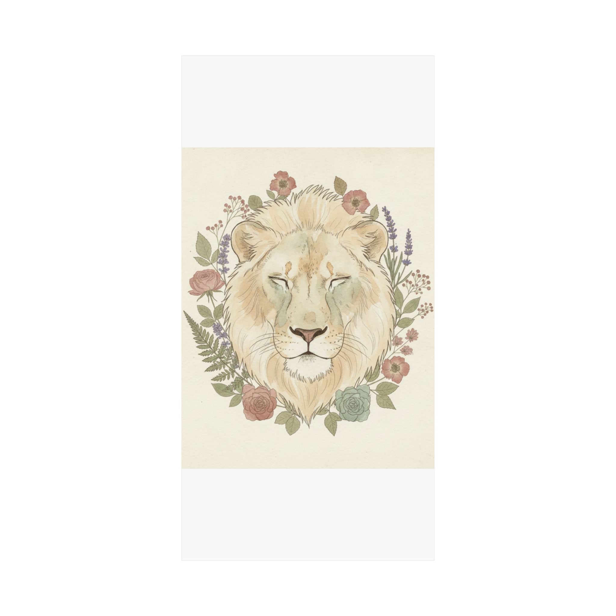 Botanical — Lion — Matte Poster