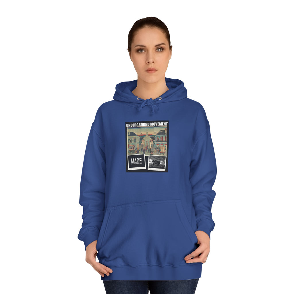 UNDERGROUND MOVEMENT | Illustration Of Foreign Residences And The Catholic Church In Yokohama (Yokohama Collage Tee — Hoodie