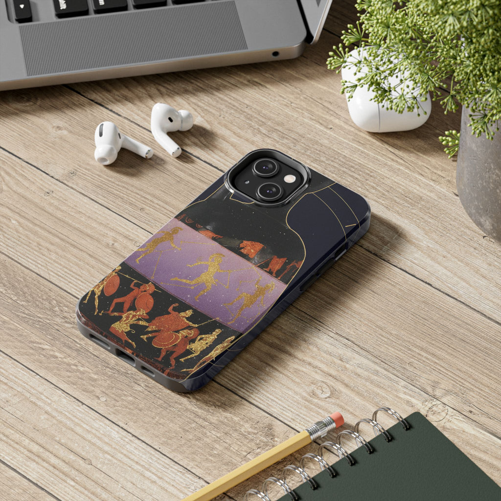 Ancient Greek Red-Figure Warriors Tough Phone Case