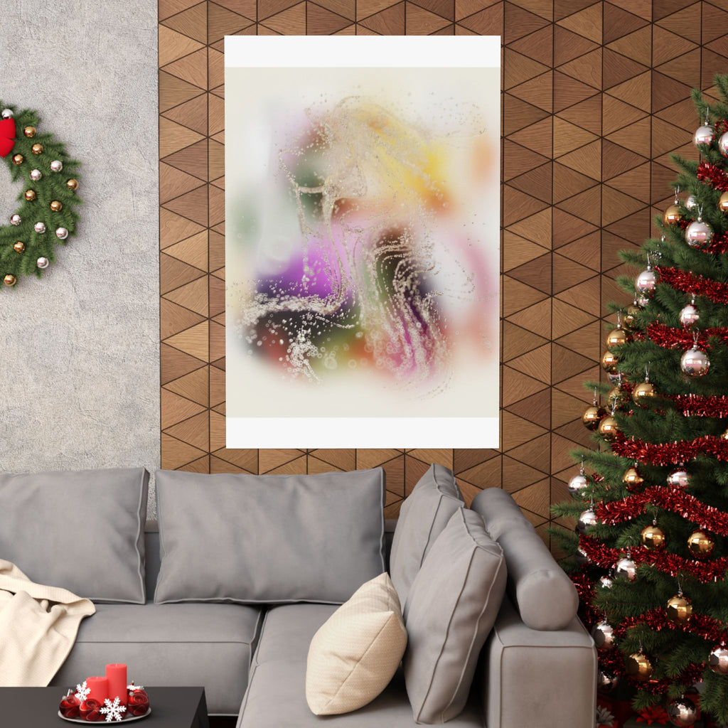 Dreamy Blurred Colour Cloud Abstract Art Poster