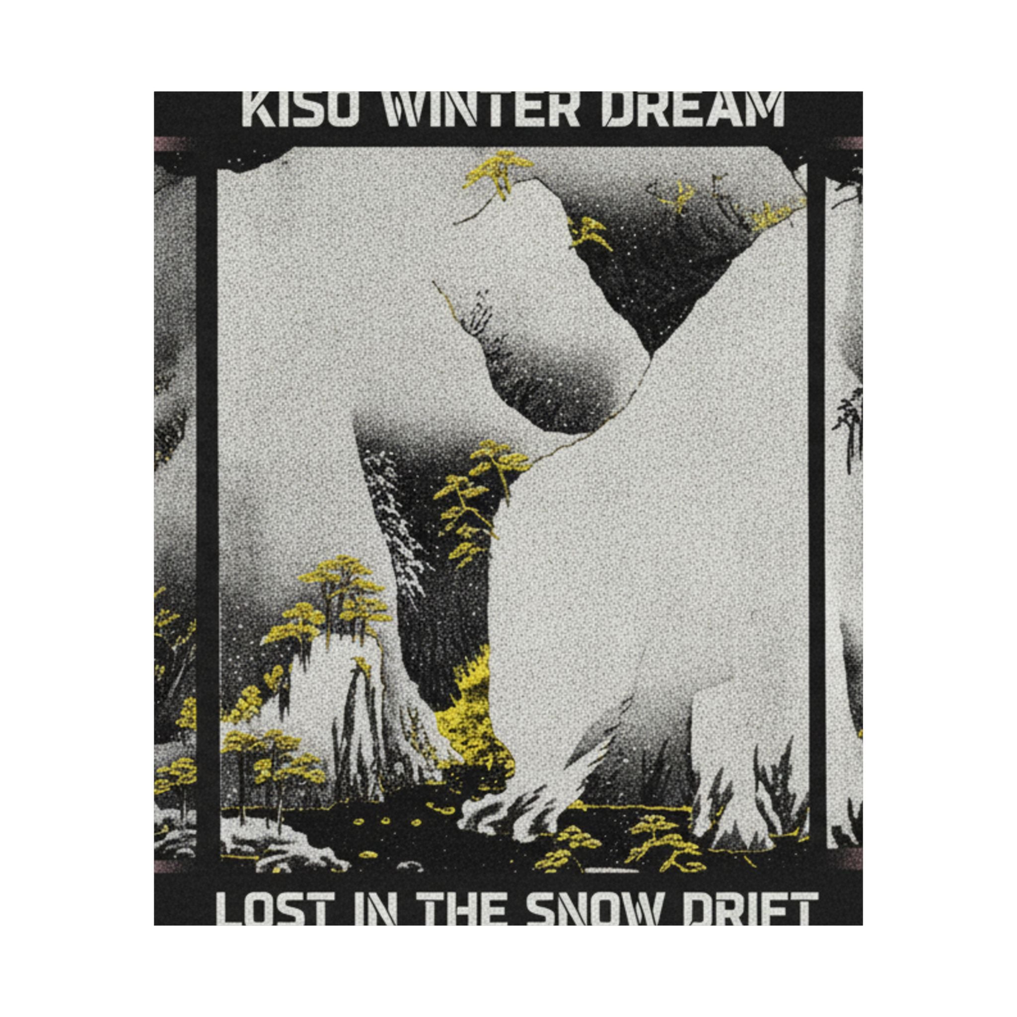 Streetwear Collage — Kiso Gorge In The Snow — Matte Poster