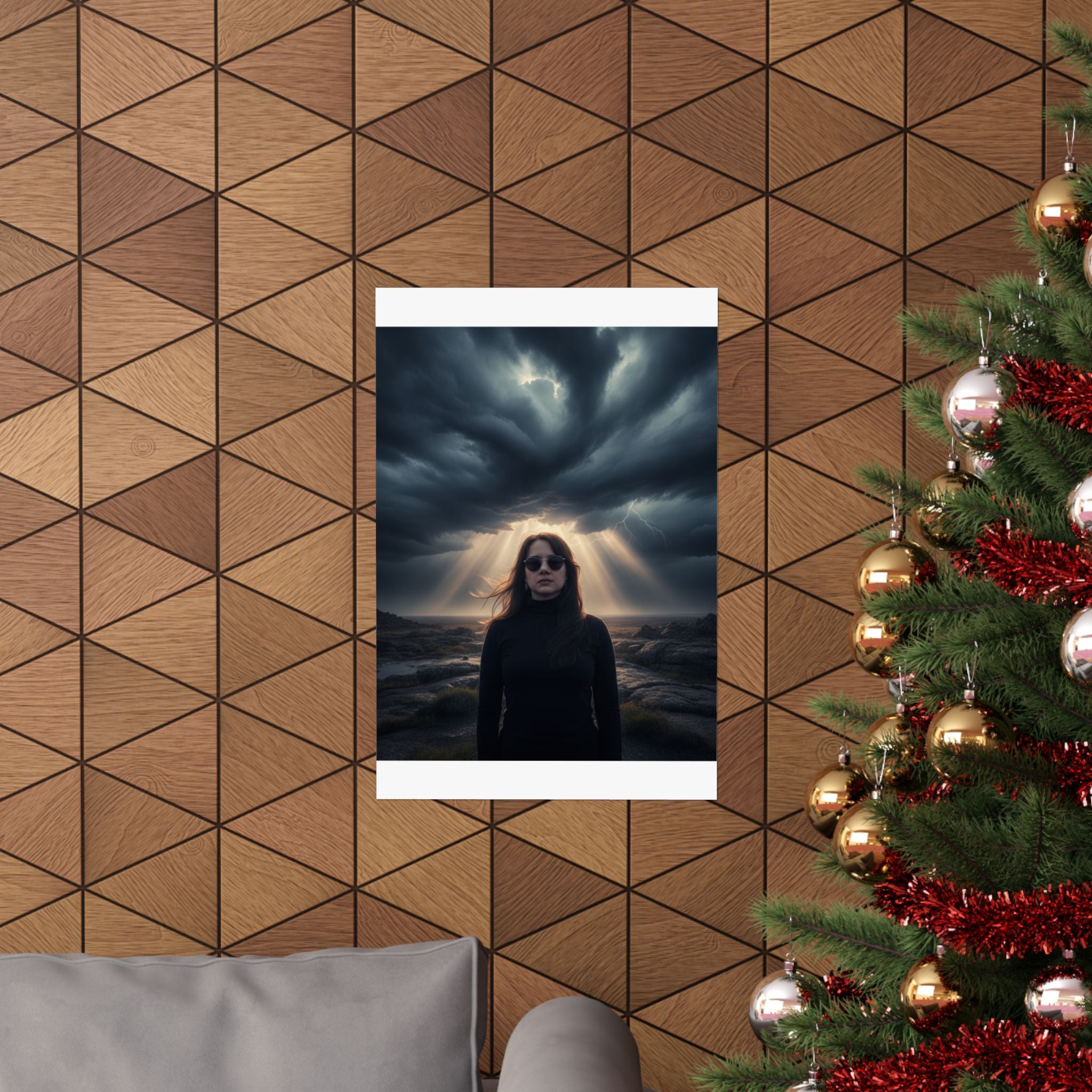 Dramatic Storm — Person — Matte Poster