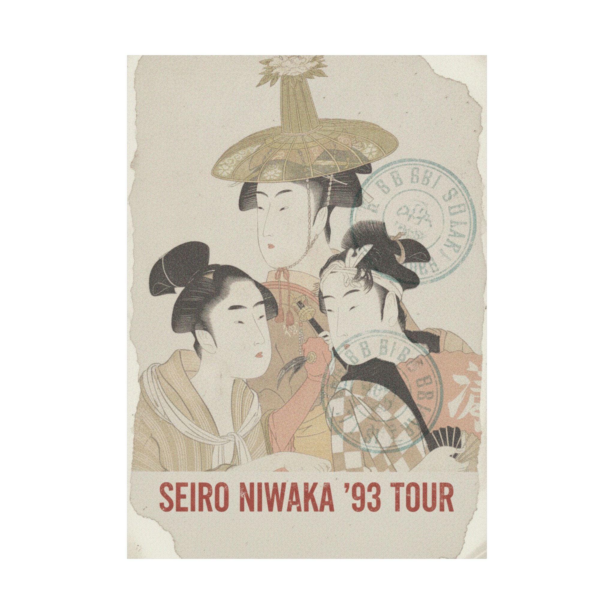 Vintage Bootleg — Seiro Niwaka Onna Geisha No Bu Tojin Shishi Sumo — Matte Poster