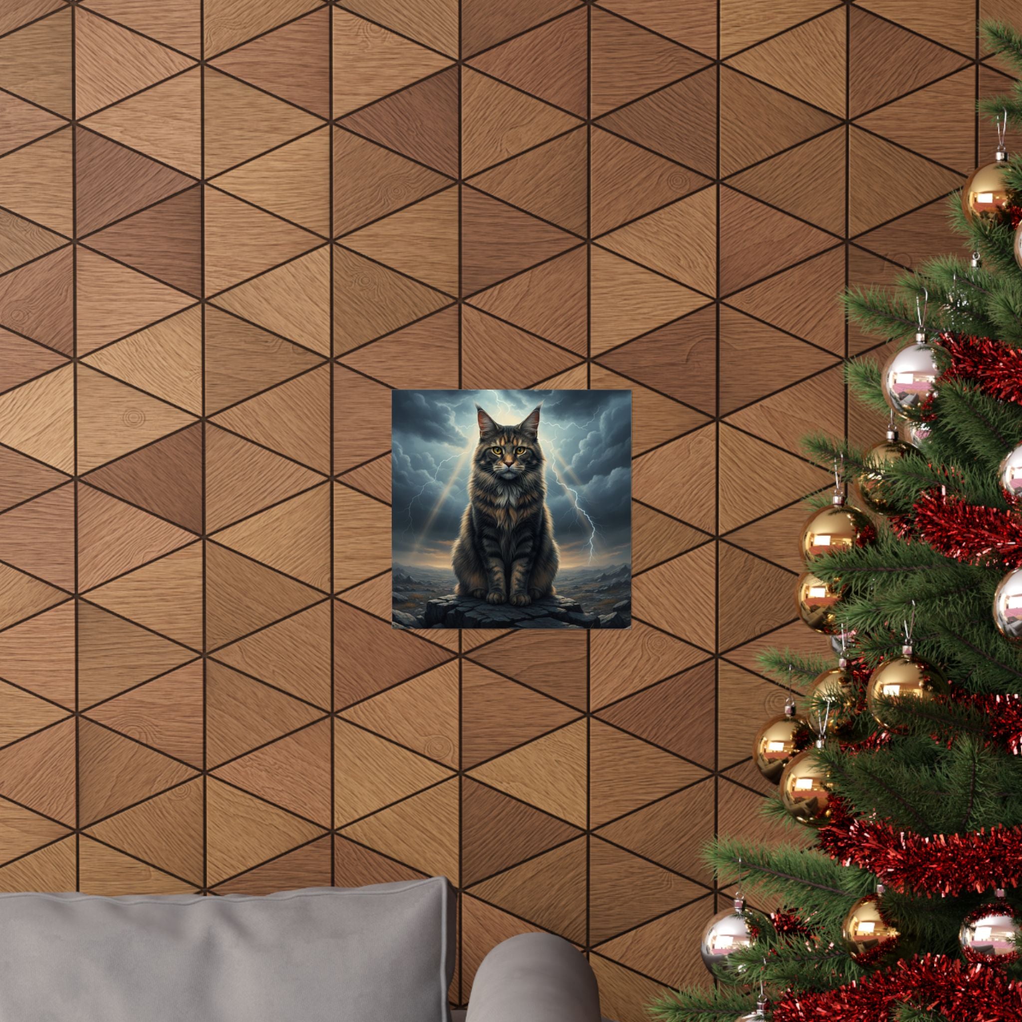 Dramatic Storm — Cat — Matte Poster