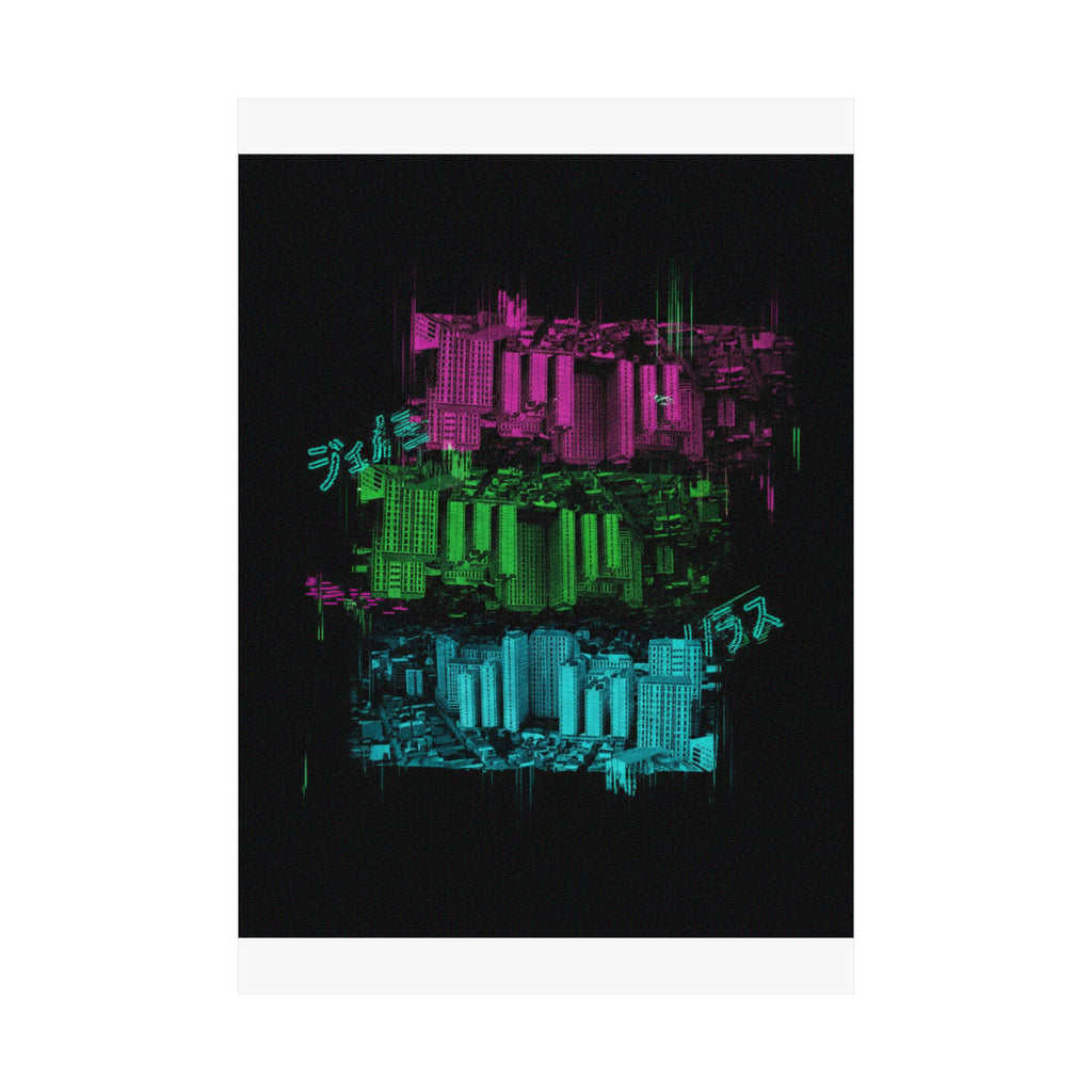 Glitch Culture — Cityscape — Matte Poster