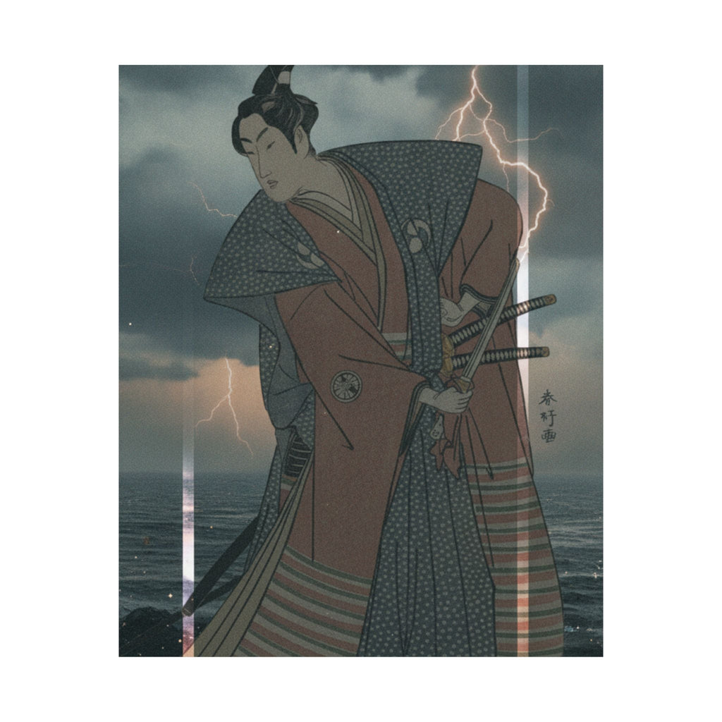 Dramatic Storm — The Third Segawa Kikunojo In The Role Of Oboshi Rikiya — Matte Poster