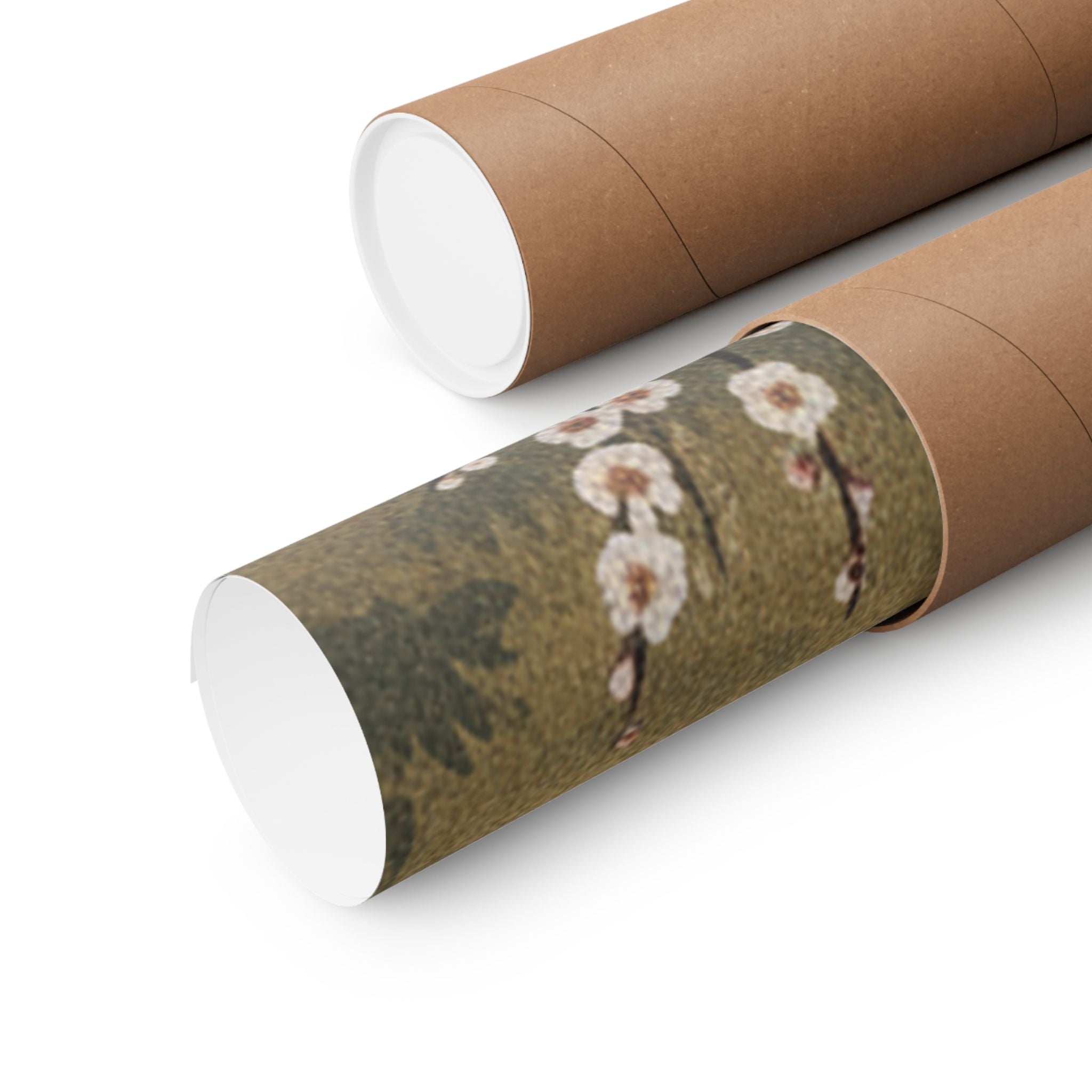 Scenic Nature — Plum Tree In Blossom — Matte Poster