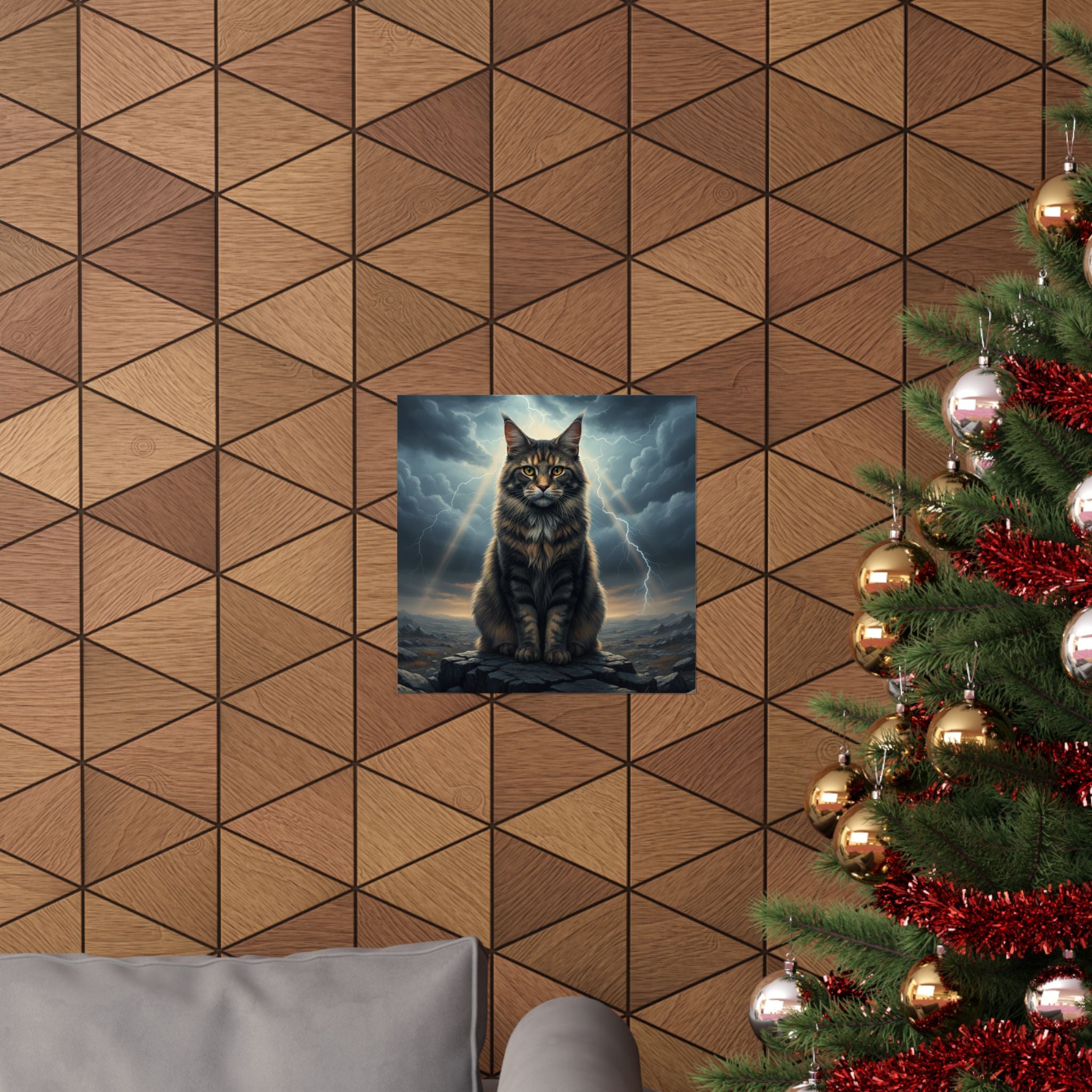 Dramatic Storm — Cat — Matte Poster