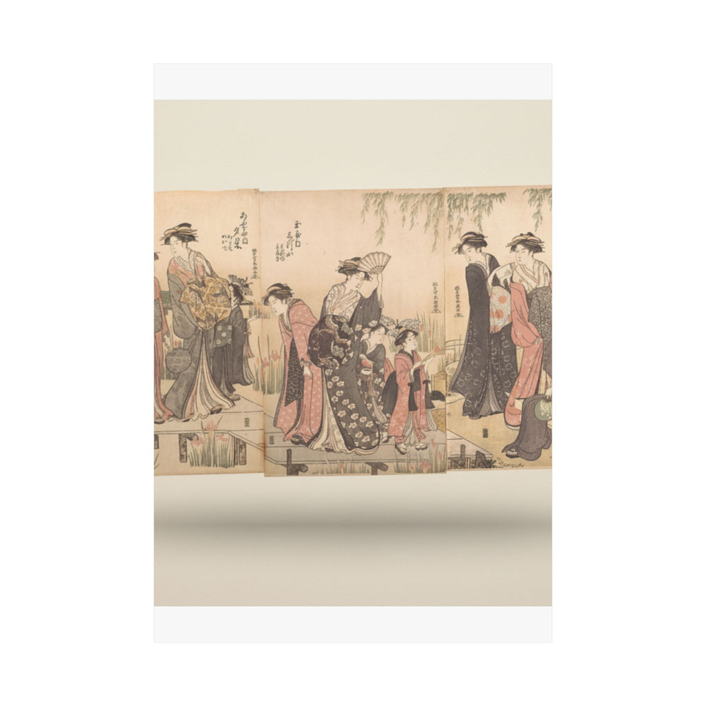 Product Marketing — Courtesans In An Iris Garden — Matte Poster
