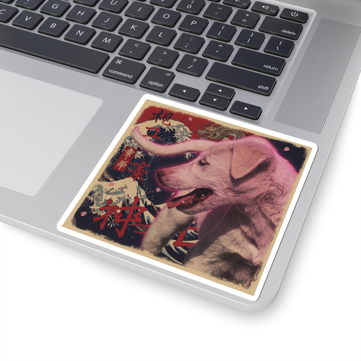 Japanese Street — Dog — Kiss-Cut Sticker