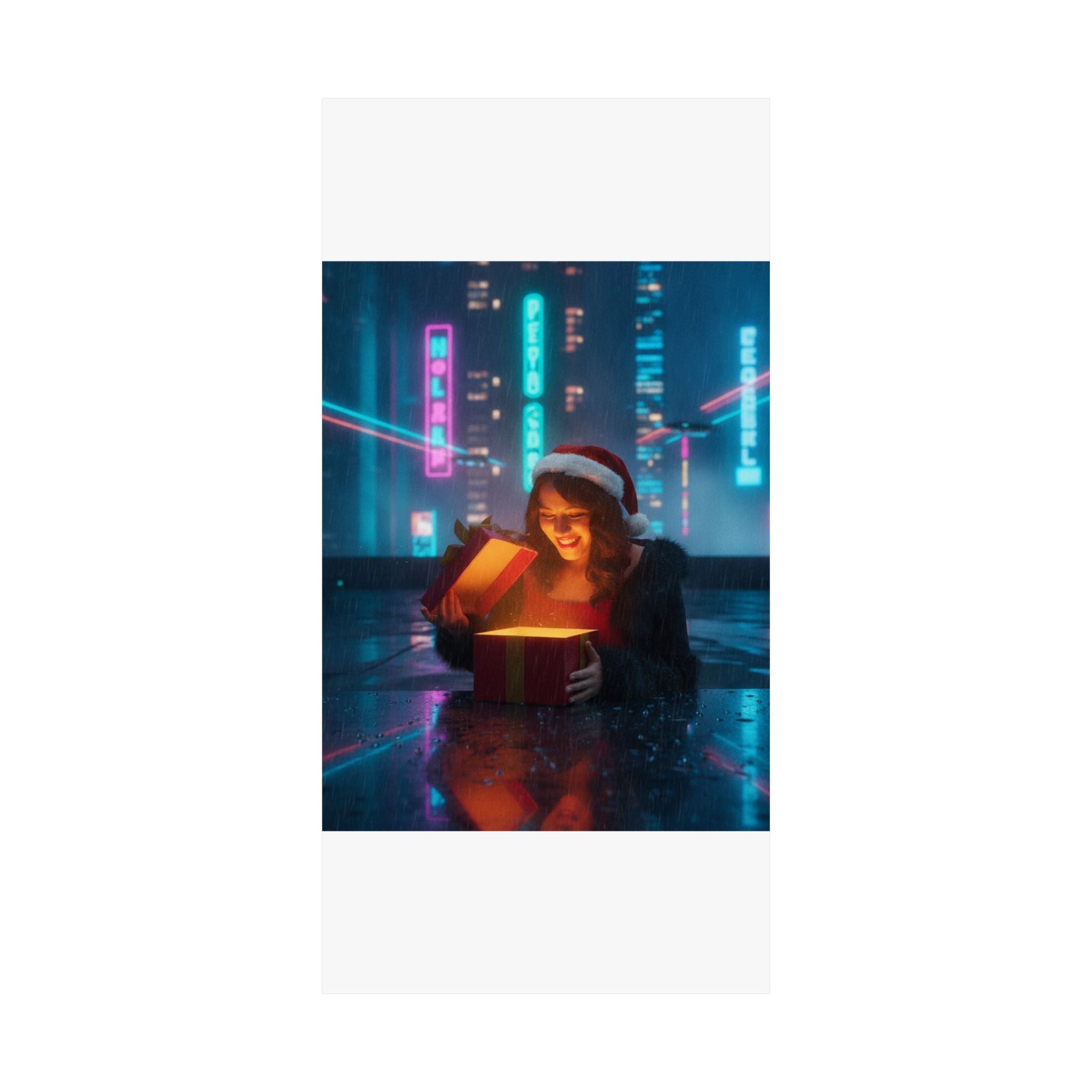 Neon Noir — Person — Matte Poster