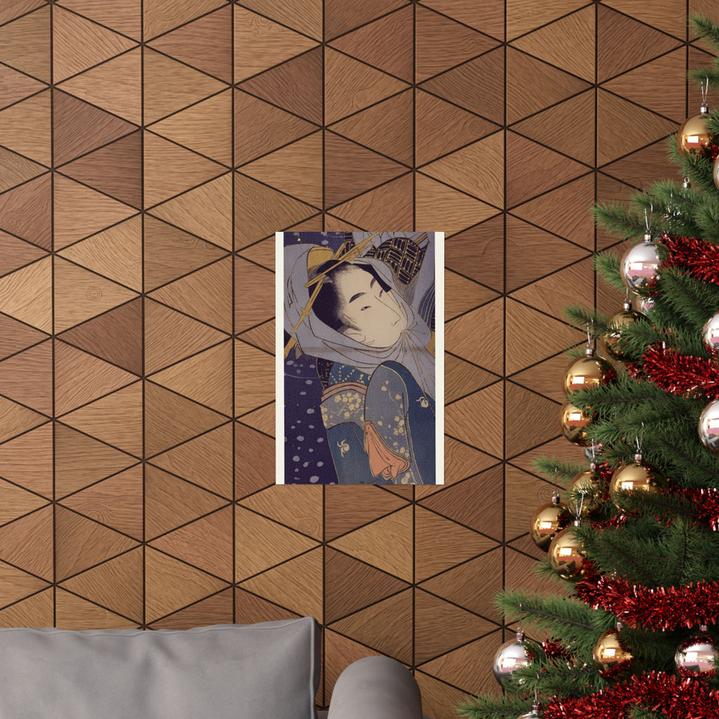 Celestial — Girl And Lover In Snow — Matte Poster