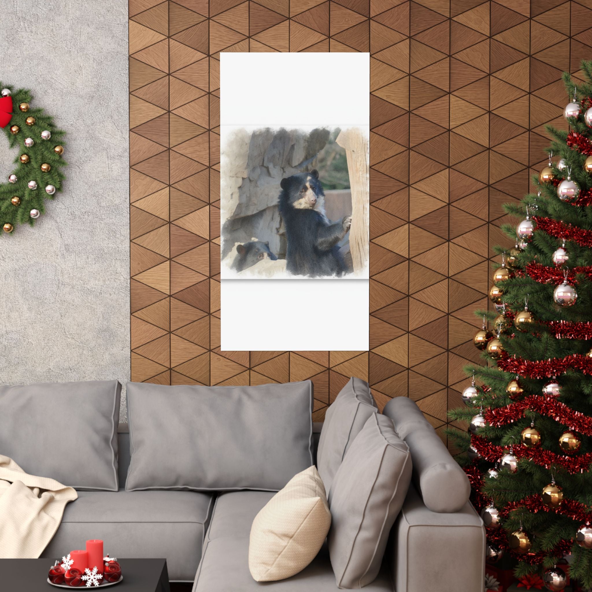 Watercolor — Bear — Matte Poster