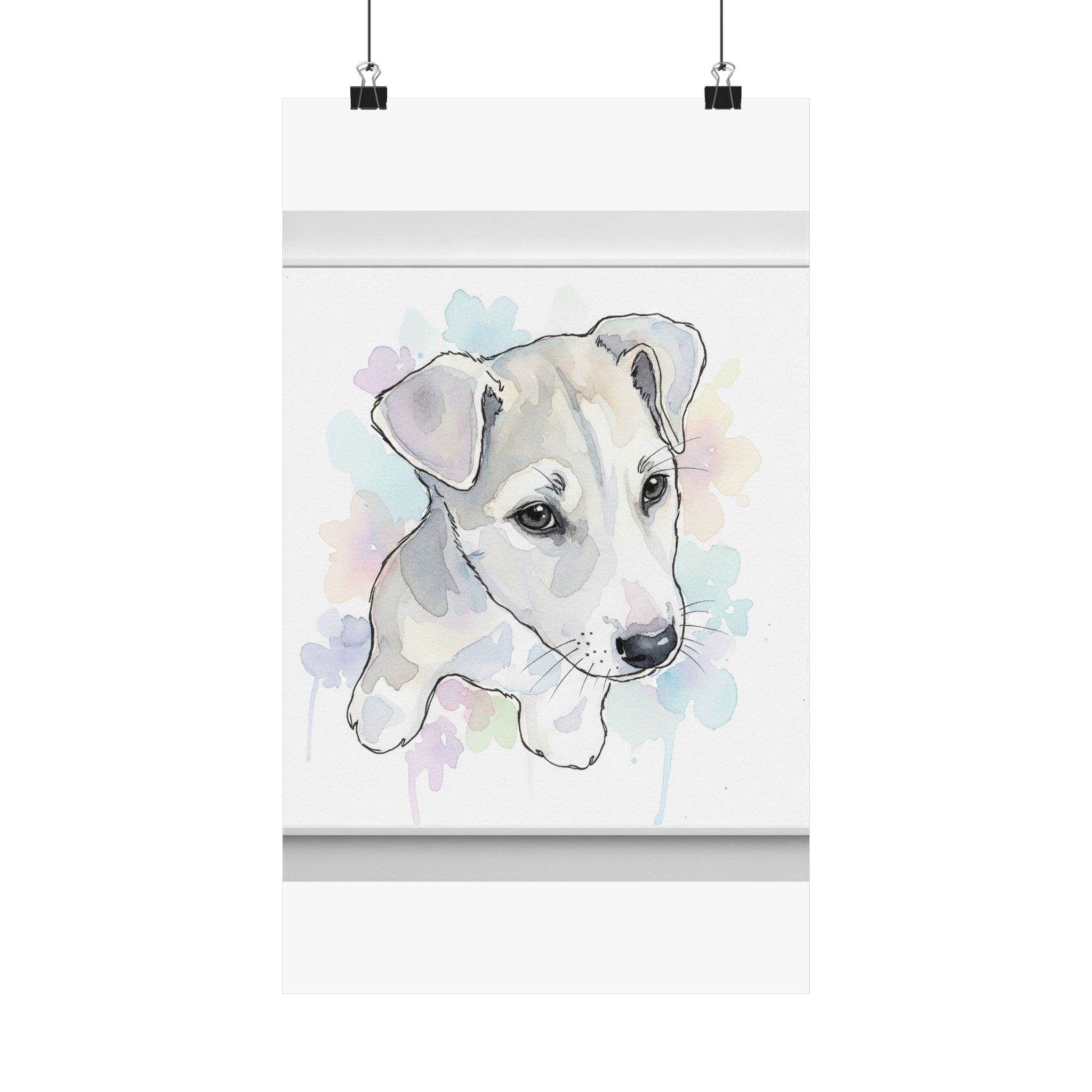 Watercolor — Dog — Matte Poster