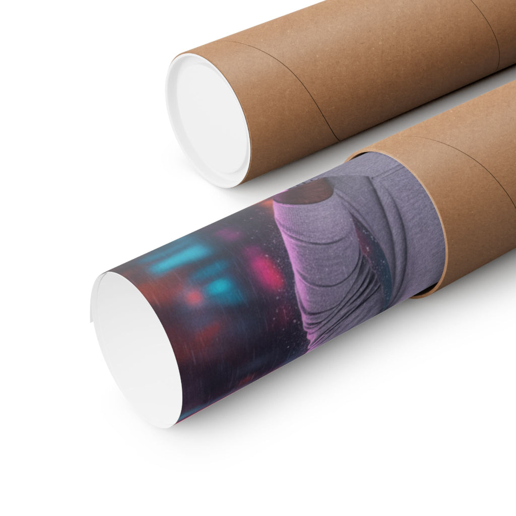 Neon Noir — Person — Matte Poster