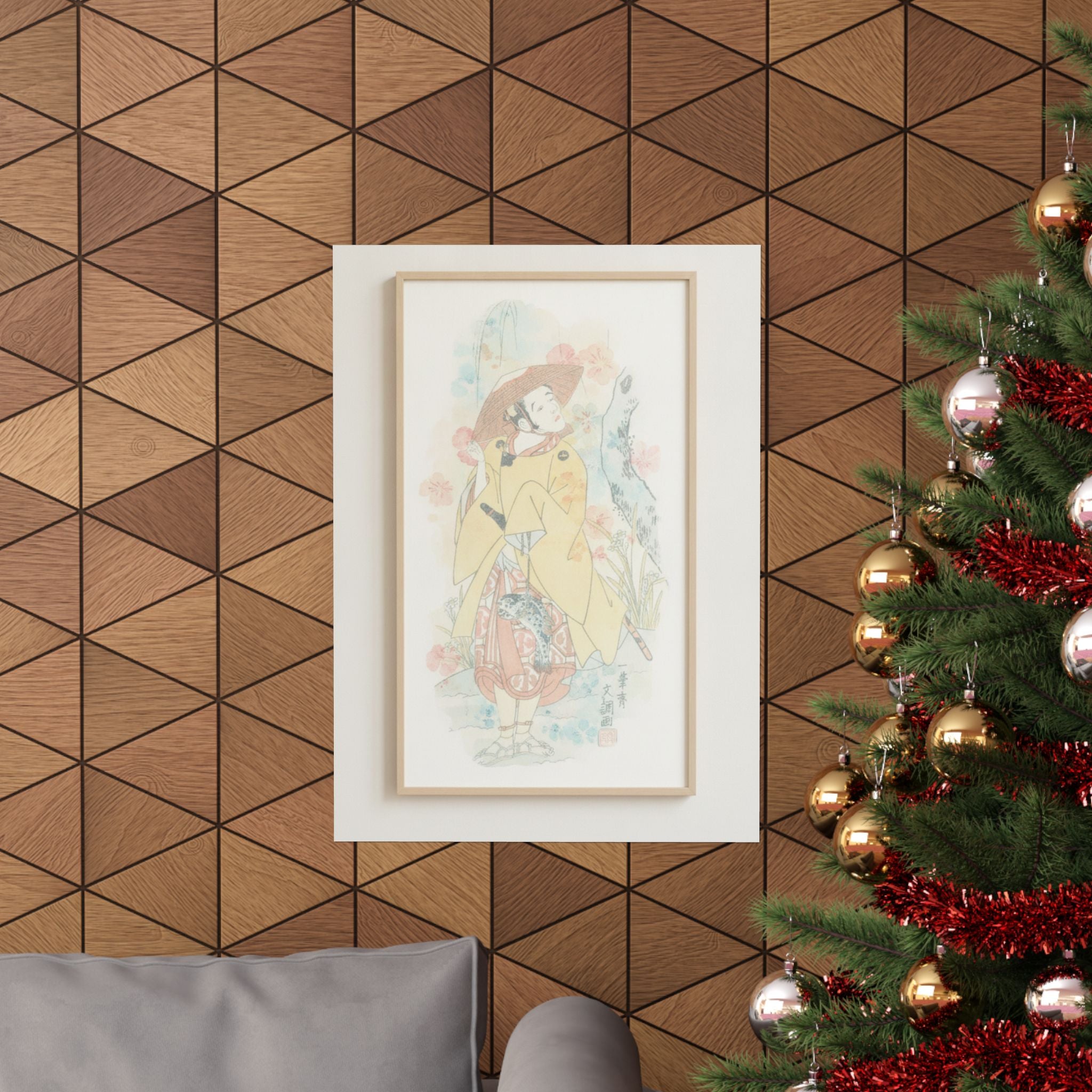 Watercolor — Arashi Otohachi I — Matte Poster