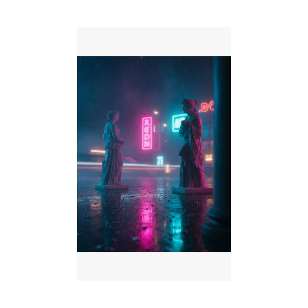 Neon Noir — Person — Matte Poster