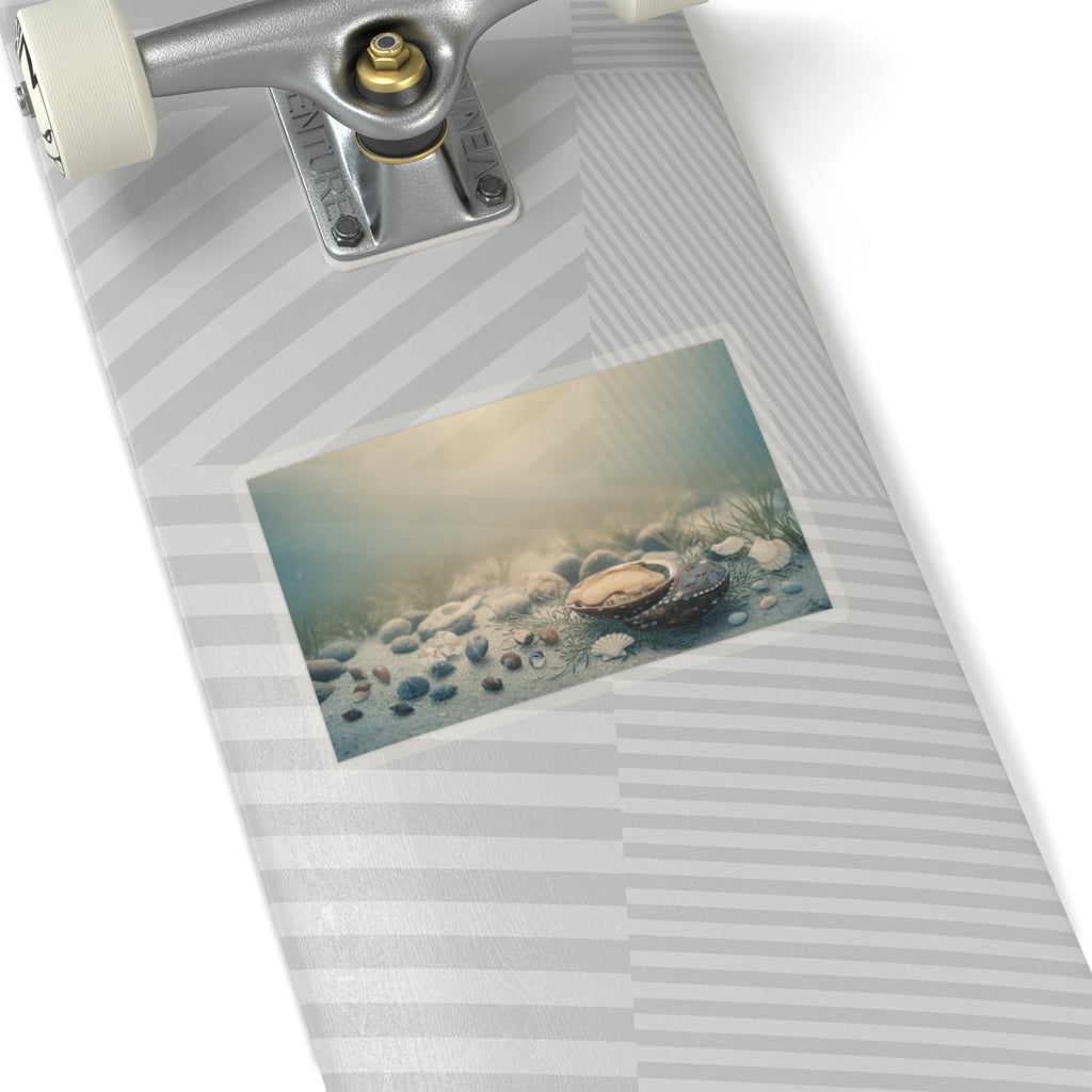 Scenic Nature — Shells Under Water — Kiss-Cut Sticker