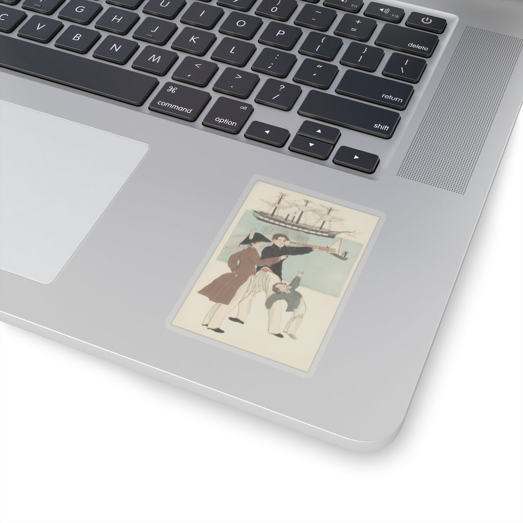 Botanical — Russians Enjoying A Holiday In Yokohama (Yokohama Kyūjitsu Roshiajin Yūkō) — Kiss-Cut Sticker