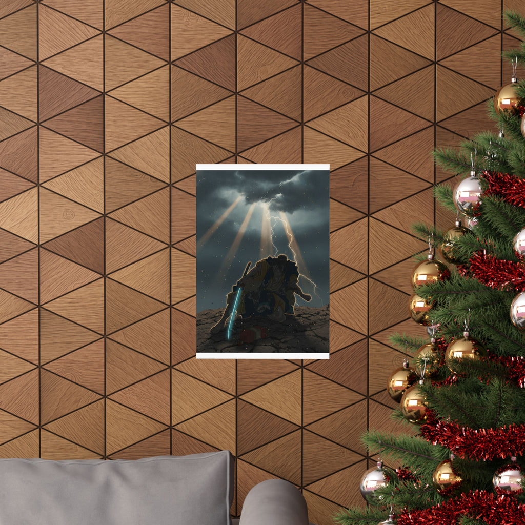 Dramatic Storm — “‘A Molted Cicada Shell’ (Utsusemi): Soga Gorō Tokimune,” From The Series Scenes — Matte Poster