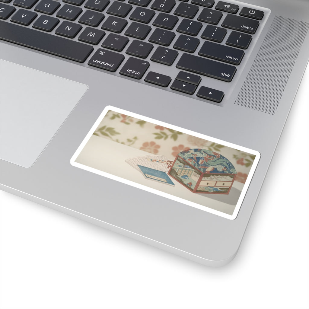Product Marketing — Box And Books — Kiss-Cut Sticker