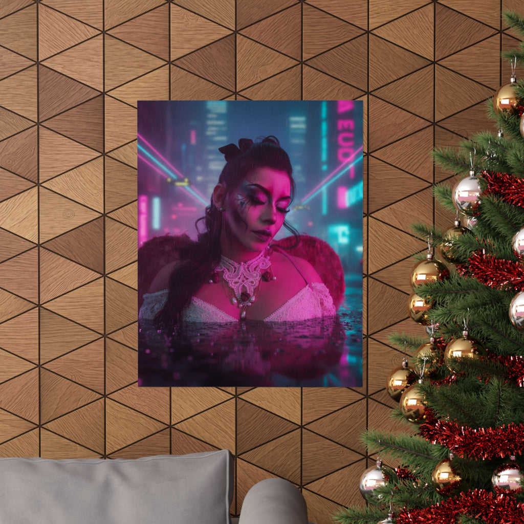 Neon Noir — Person — Matte Poster