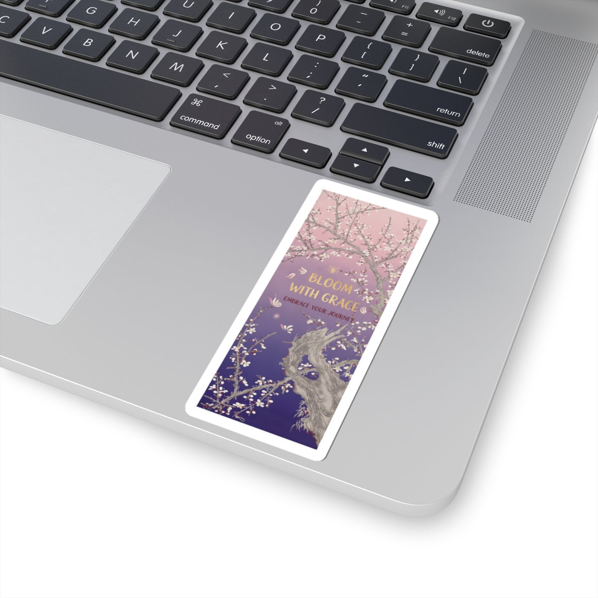 Affirmation — Plum Tree In Blossom — Kiss-Cut Sticker