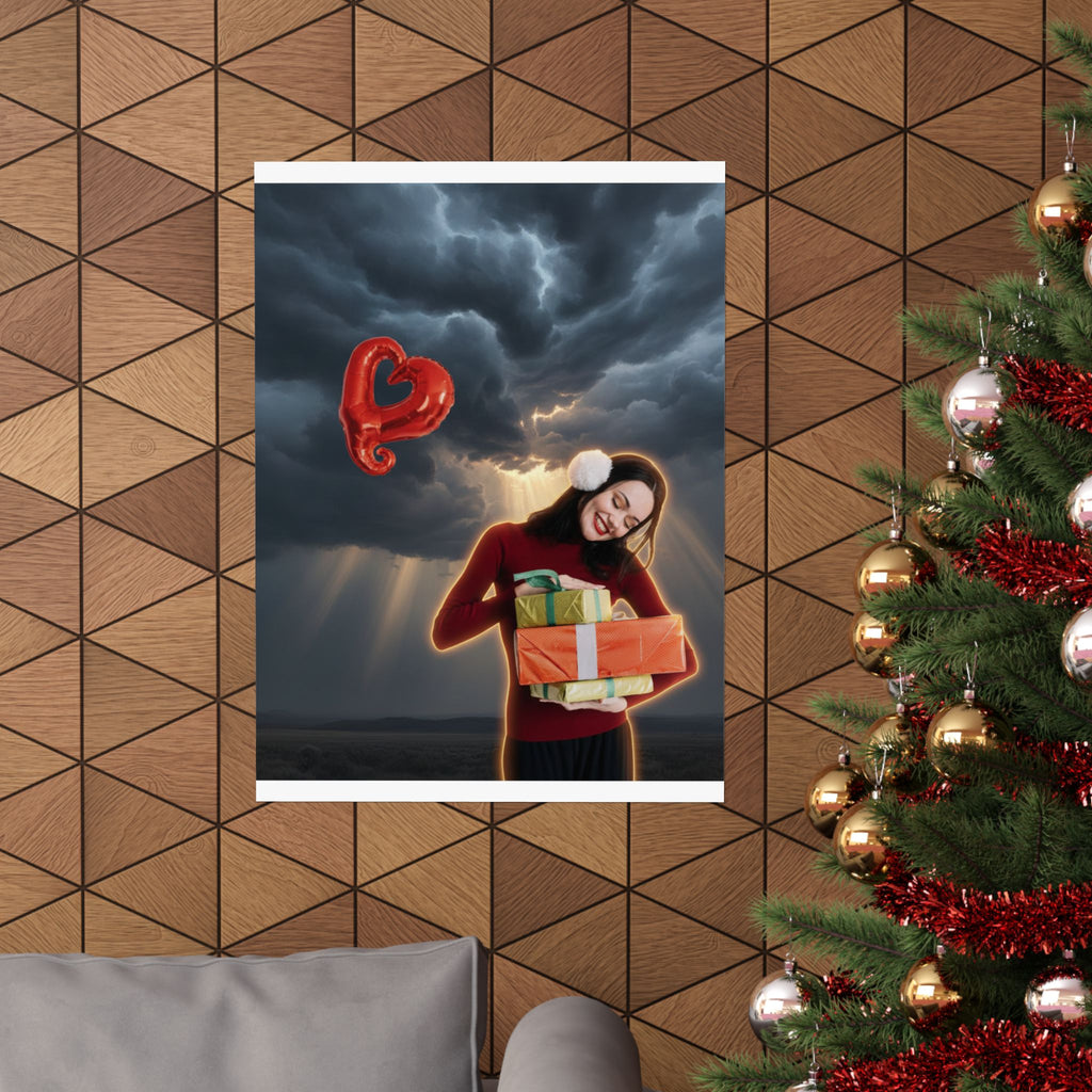 Dramatic Storm — Person — Matte Poster