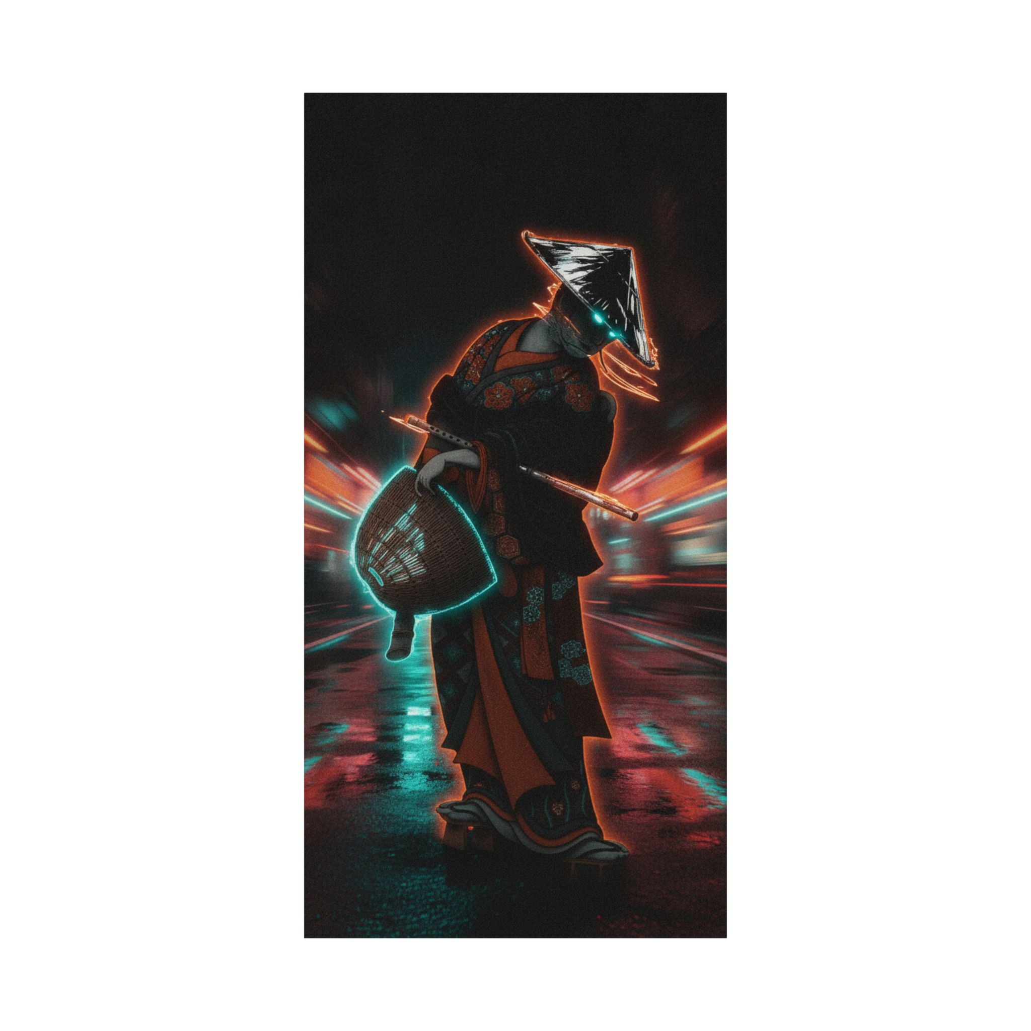 Fast Furious — Bandō Hikosaburō Ii Dressed As A Komuso And Carrying The Flute And Hat — Matte Poster