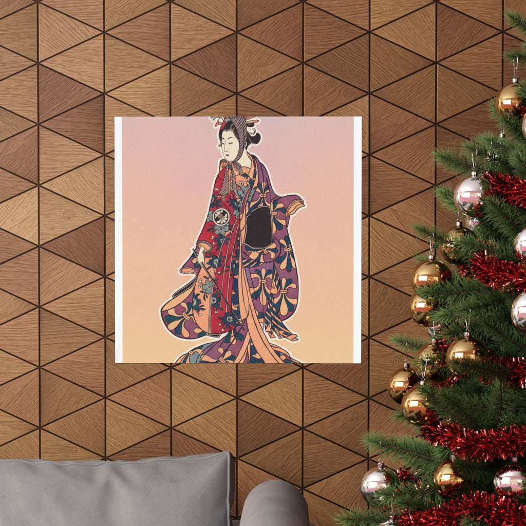 Affirmation — Segawa Kikunojō Ii As A Woman Standing — Matte Poster