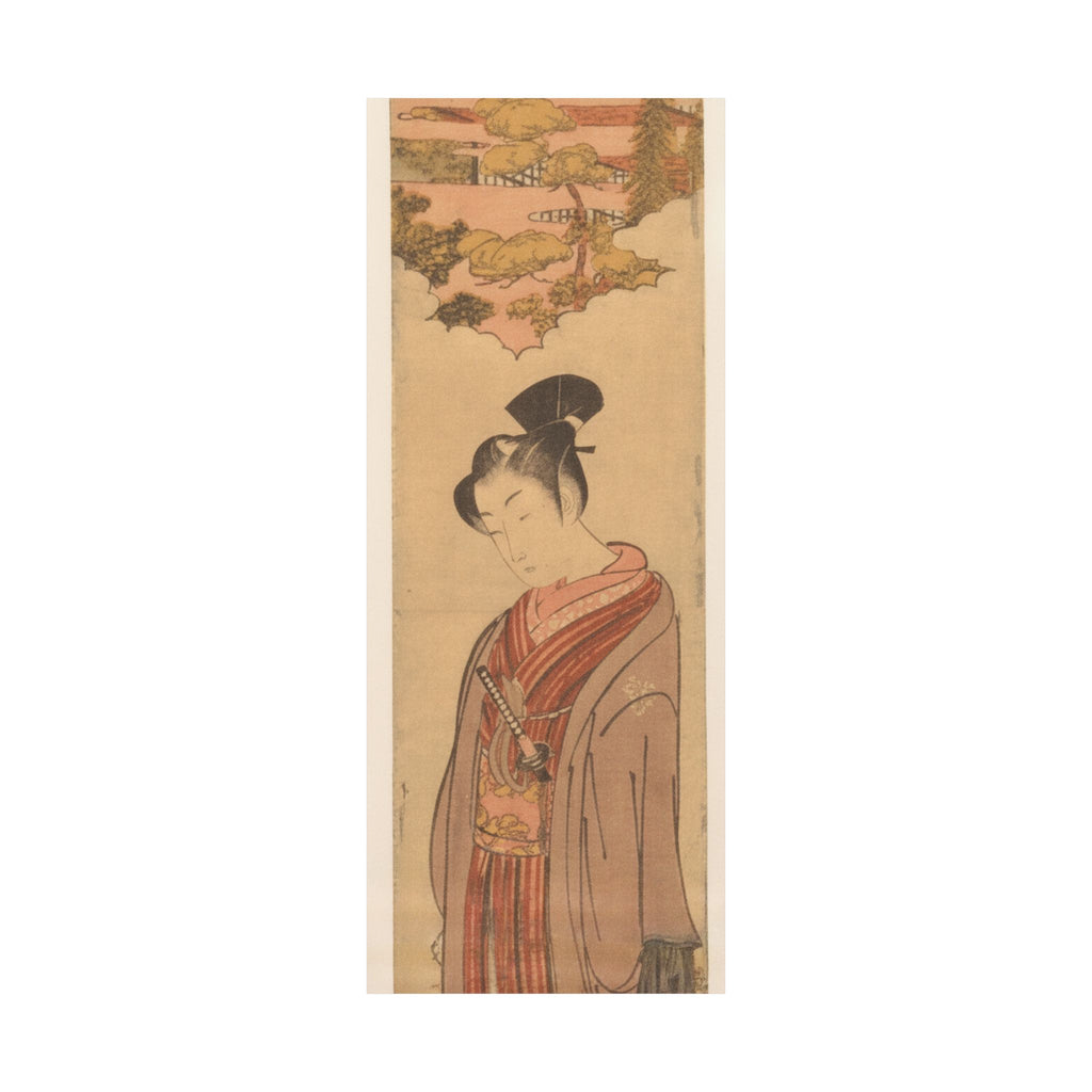 Southern Sunset — Young Man Strolling Near The Sea — Matte Poster