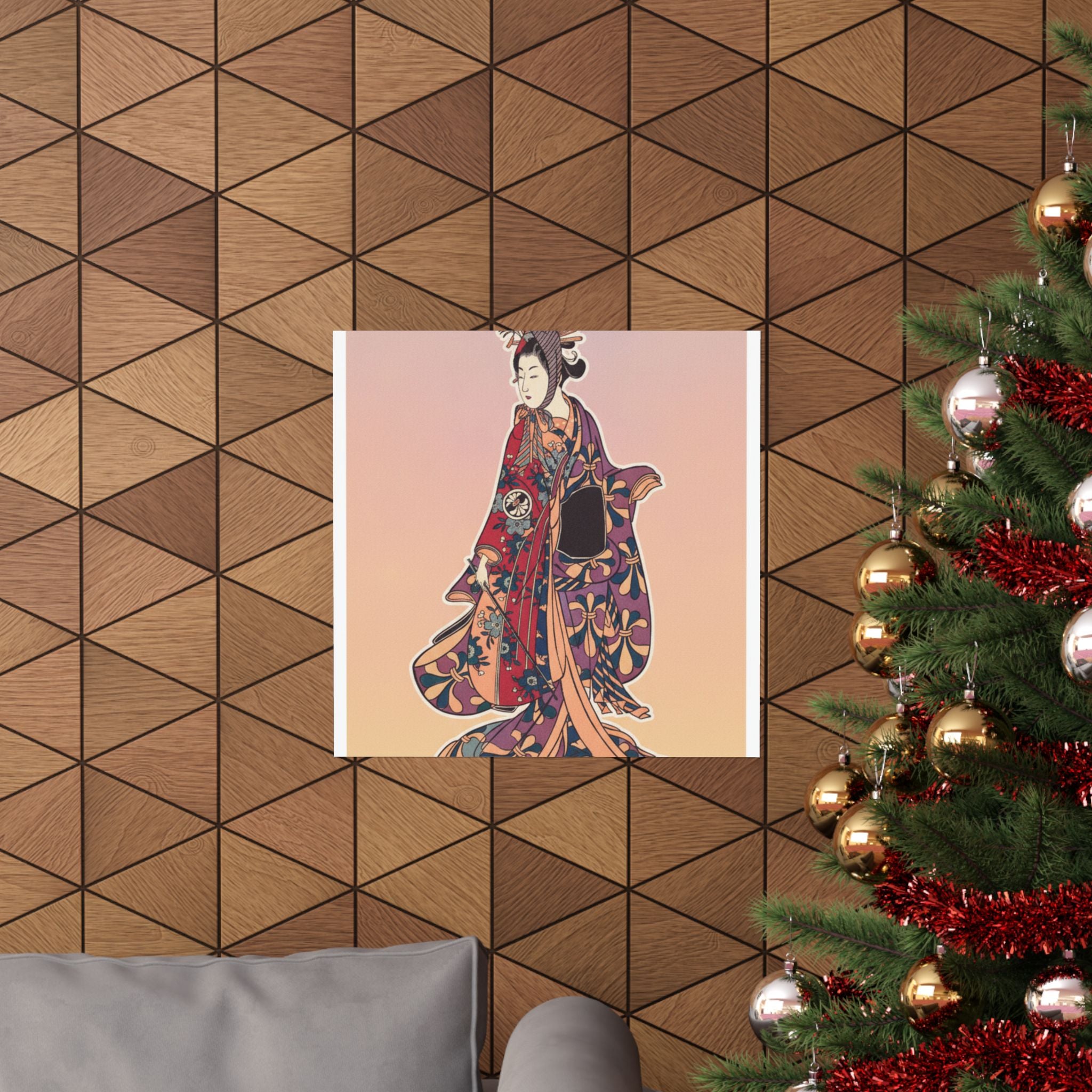 Affirmation — Segawa Kikunojō Ii As A Woman Standing — Matte Poster
