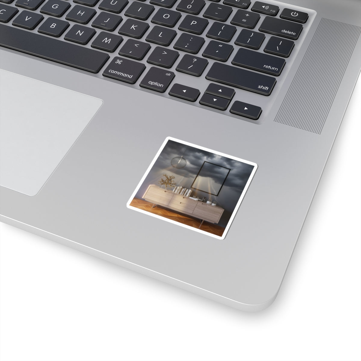 Dramatic Storm — Interior — Kiss-Cut Sticker