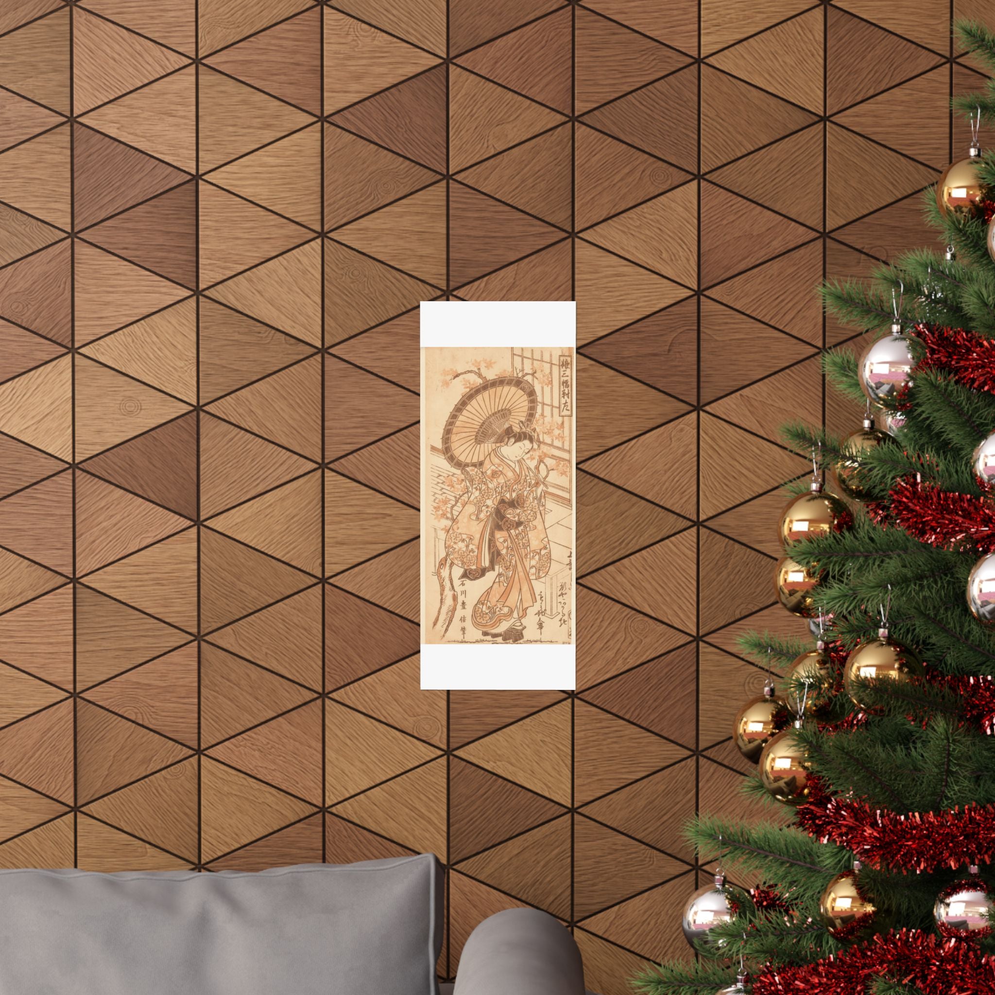 Southern Sunset — Young Lady With Parasol In The Yoshiwara District — Matte Poster