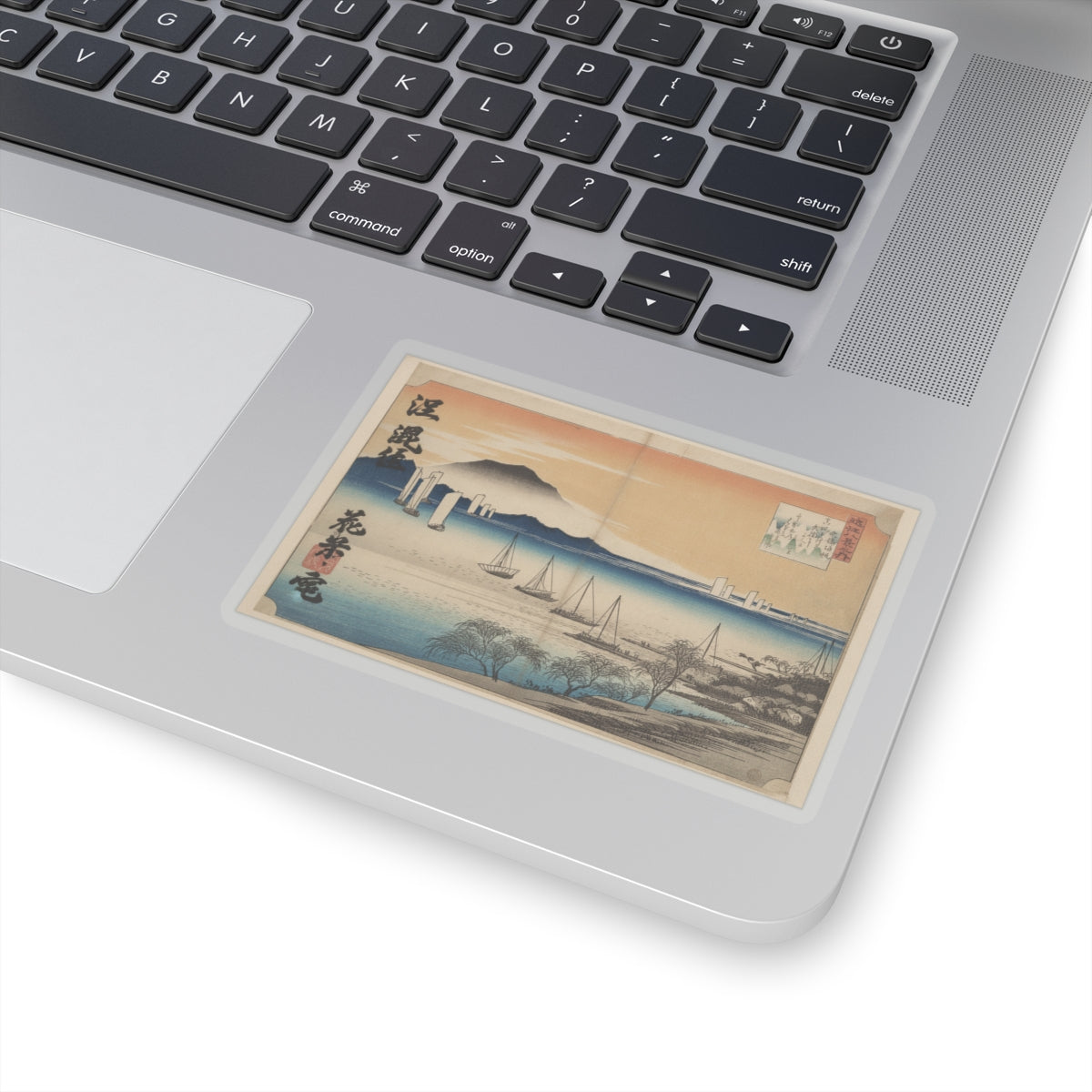 Affirmation — Sailing Boats Returning To Yabase, Lake Biwa — Kiss-Cut Sticker