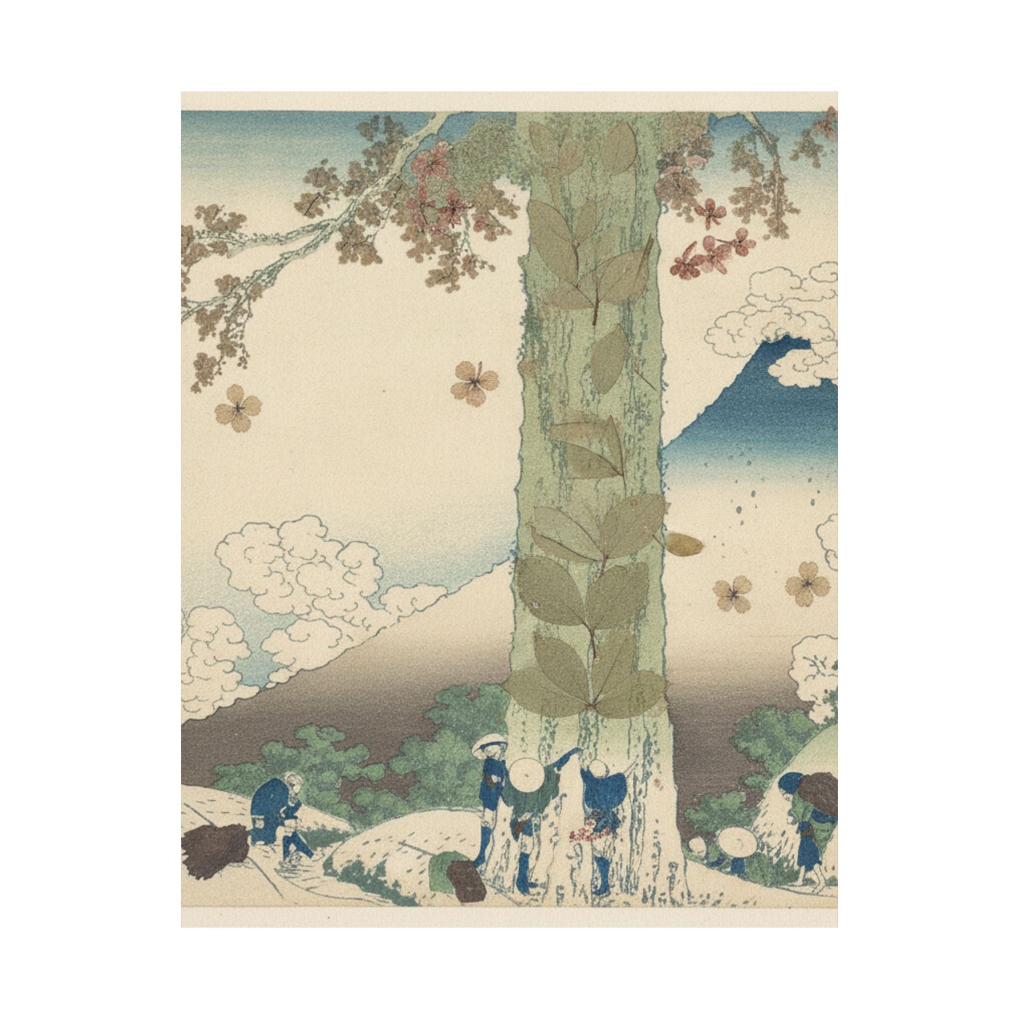Botanical — Mishima Pass In Kai Province (Kōshū Mishima Goe), From The Series Thirty-Six Vie — Matte Poster