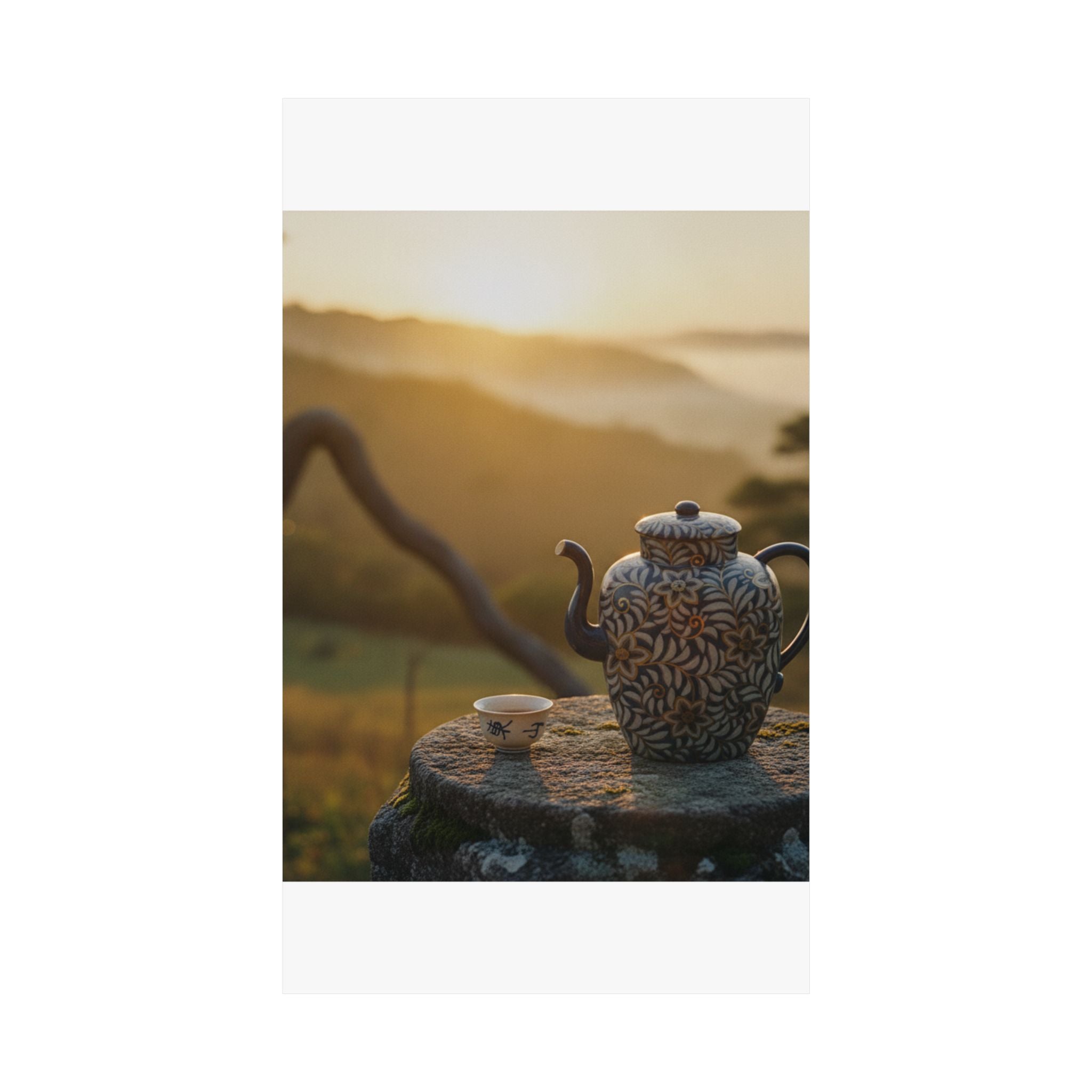 Scenic Nature — Wine Pot And Cup — Matte Poster