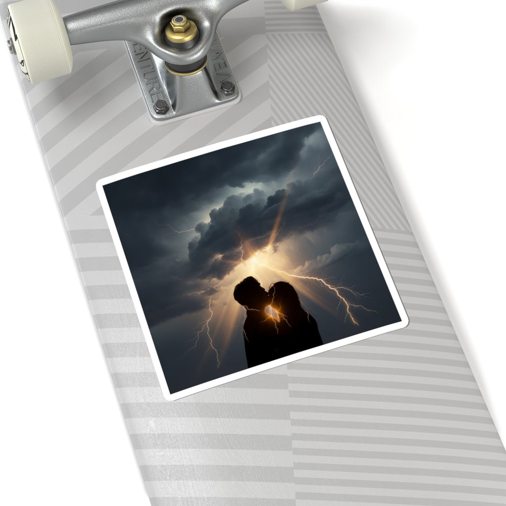 Dramatic Storm — Person — Kiss-Cut Sticker