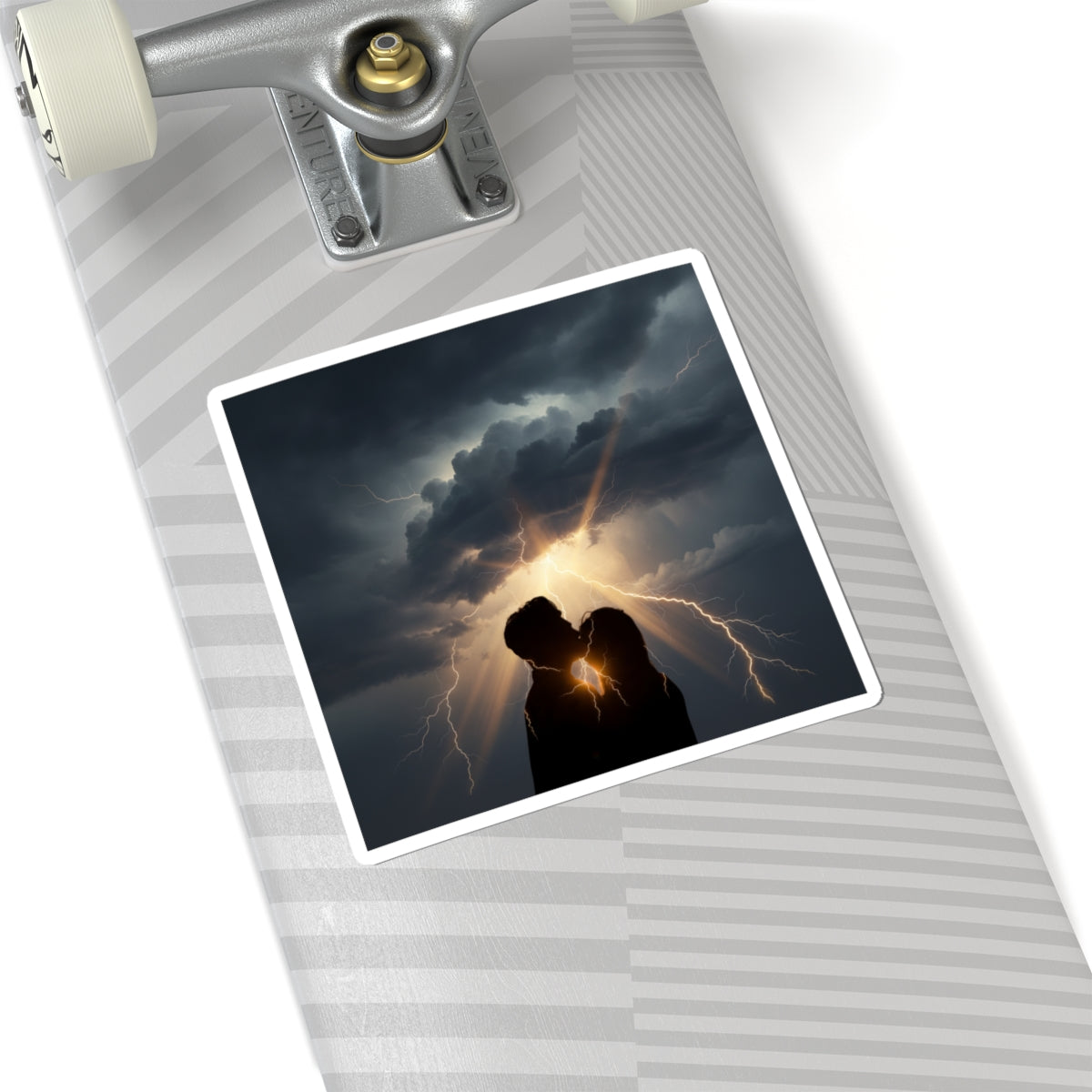 Dramatic Storm — Person — Kiss-Cut Sticker