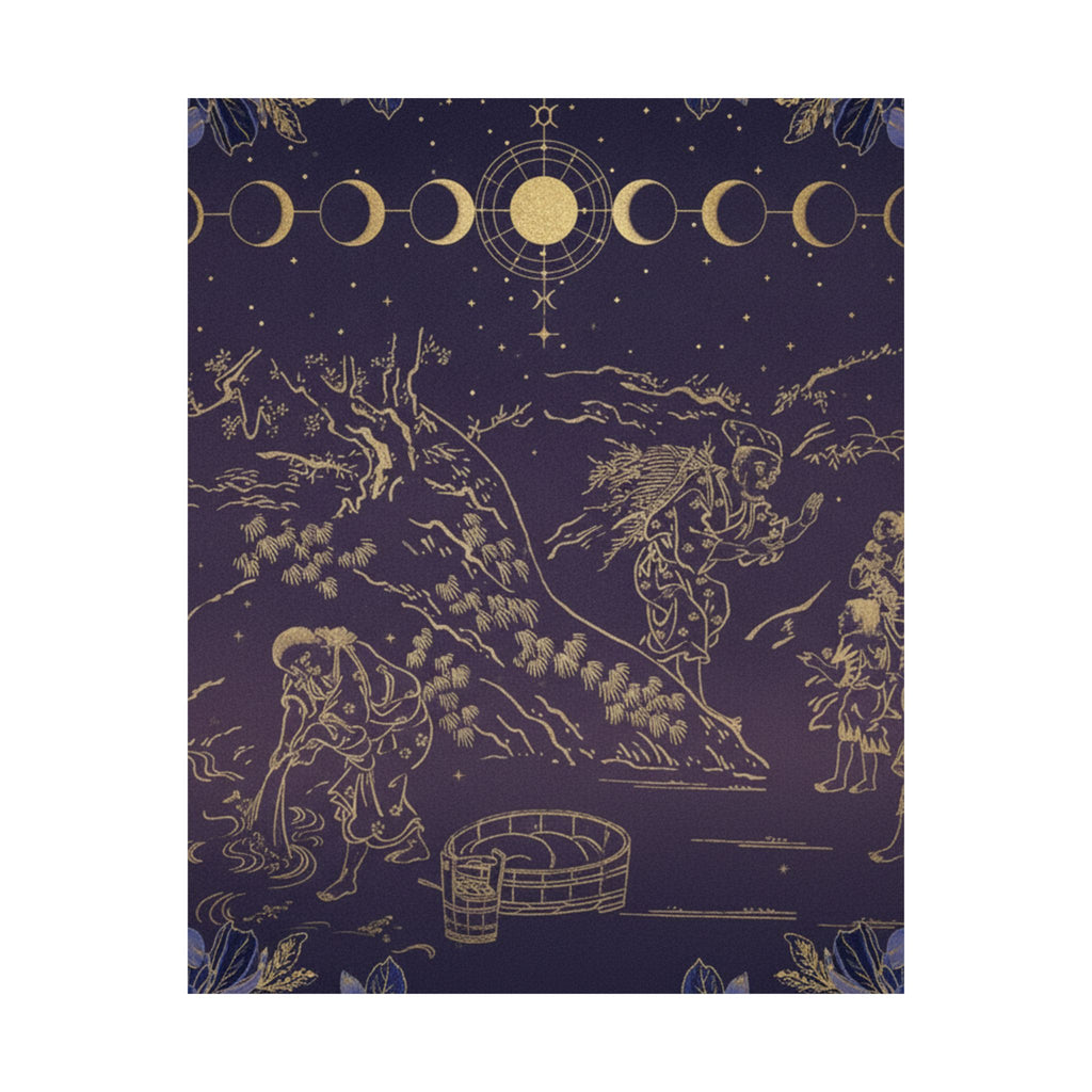 Celestial — Fagot–Gatherer Finds Boy With Sparrow — Matte Poster