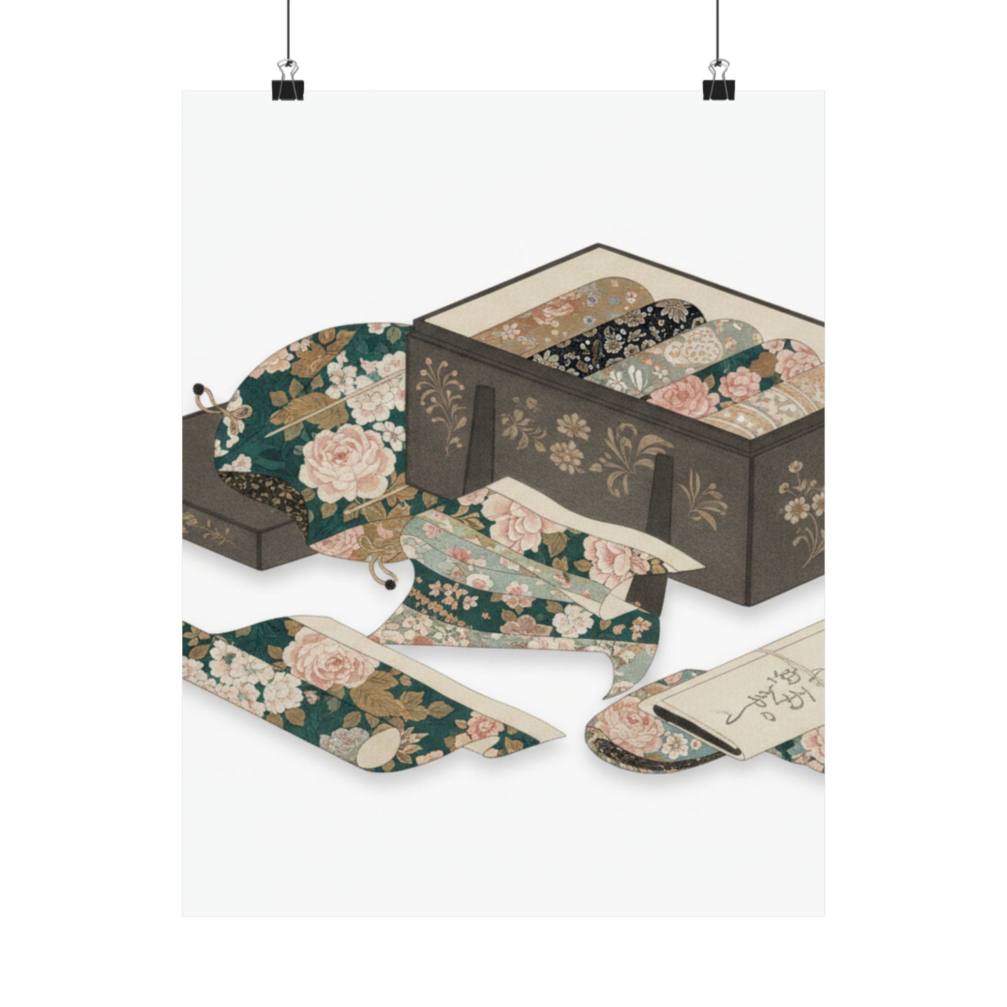 Ecommerce Main — Box With Draperies — Matte Poster