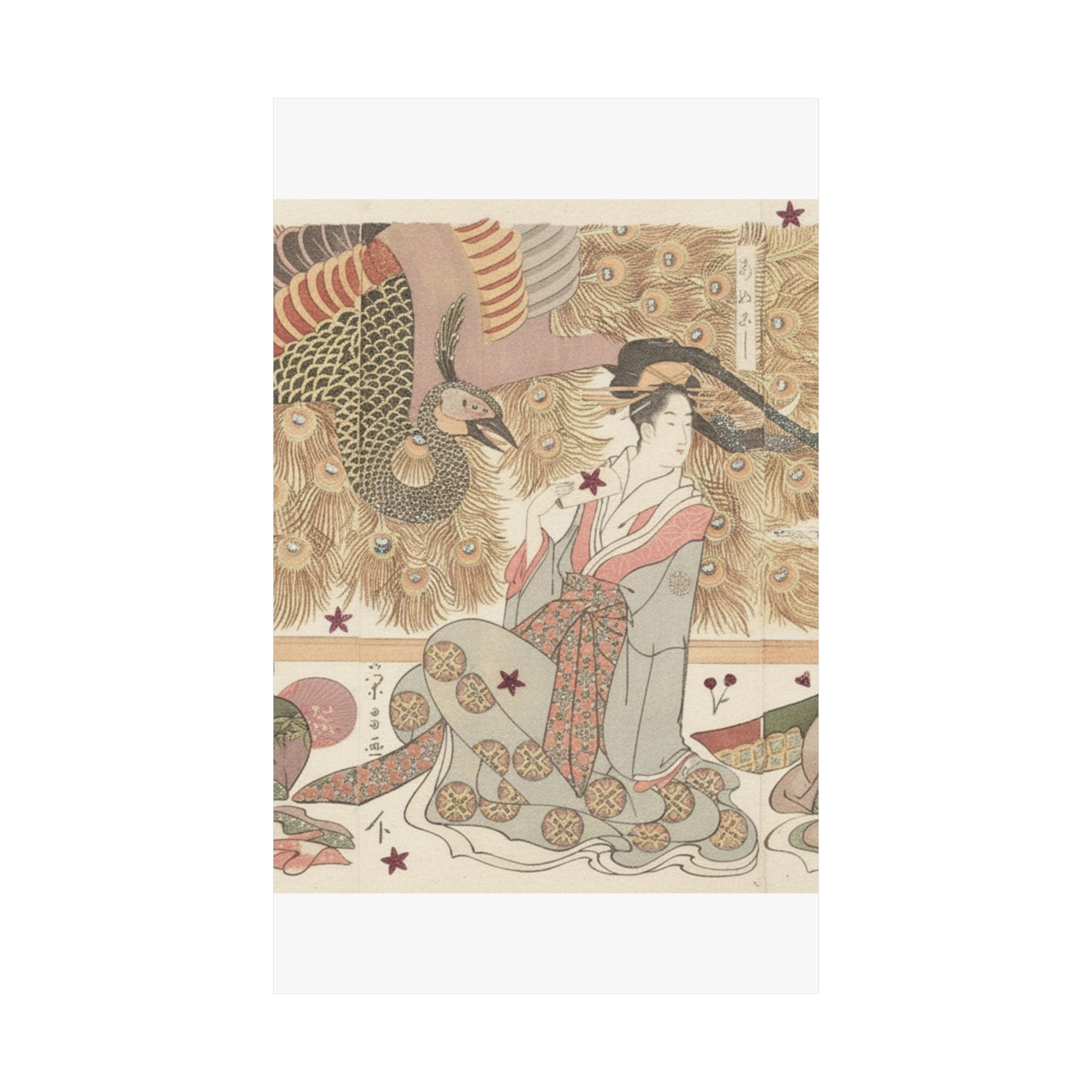 Botanical — Interior Of The House Called Ōgiya — Matte Poster