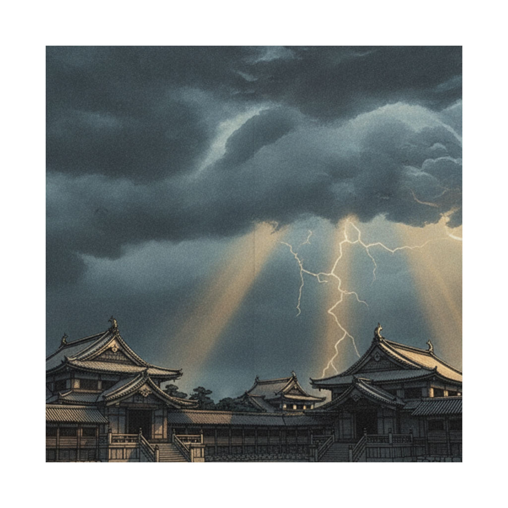 Dramatic Storm — The Inner Palace Of Chiyoda (Chiyoda No Ōoku) — Matte Poster