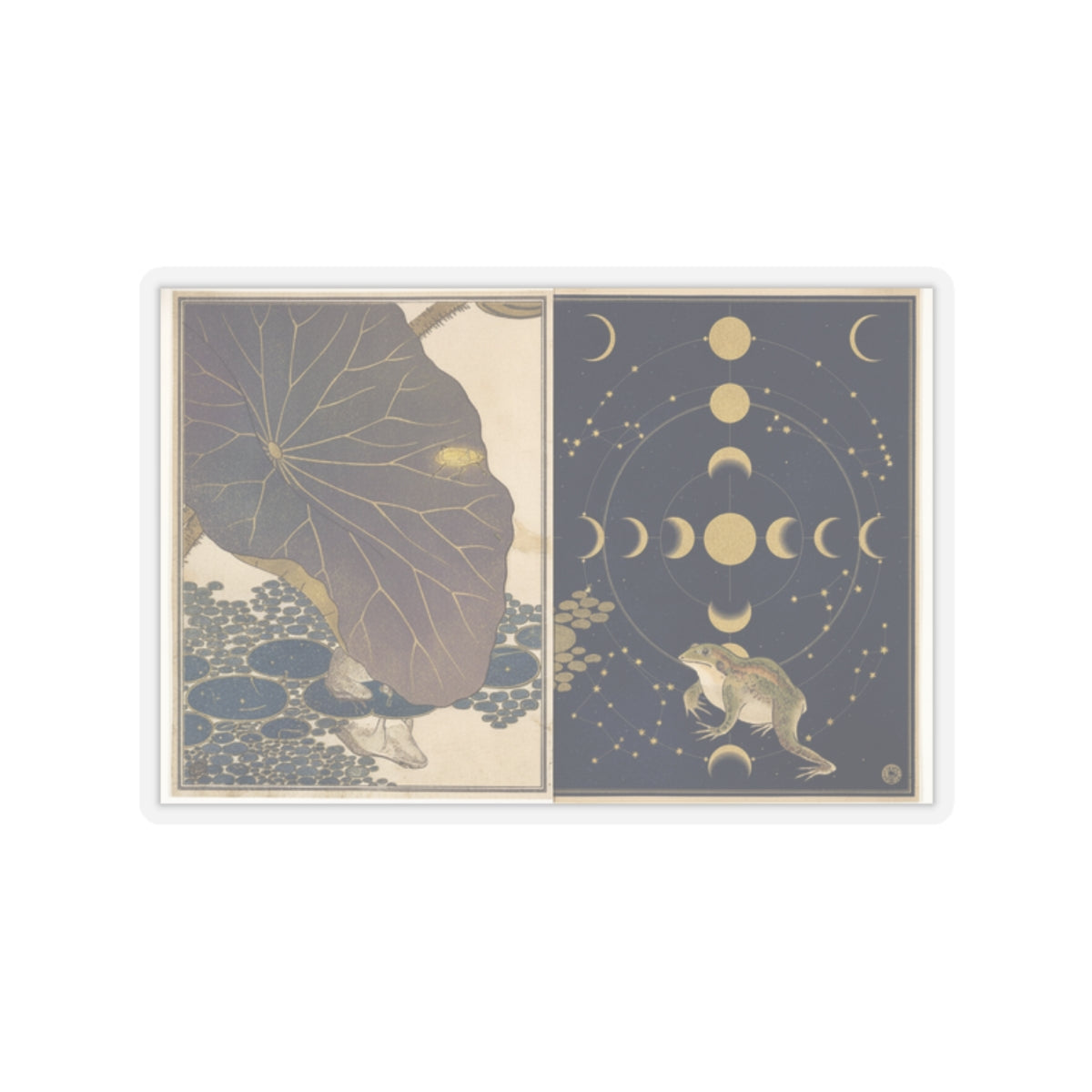 Celestial kiss-cut sticker by Zukkay