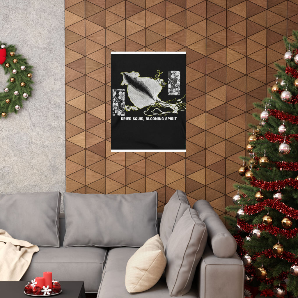 Streetwear Collage — Dried Cuttle-Fish And Plum Blossoms — Matte Poster