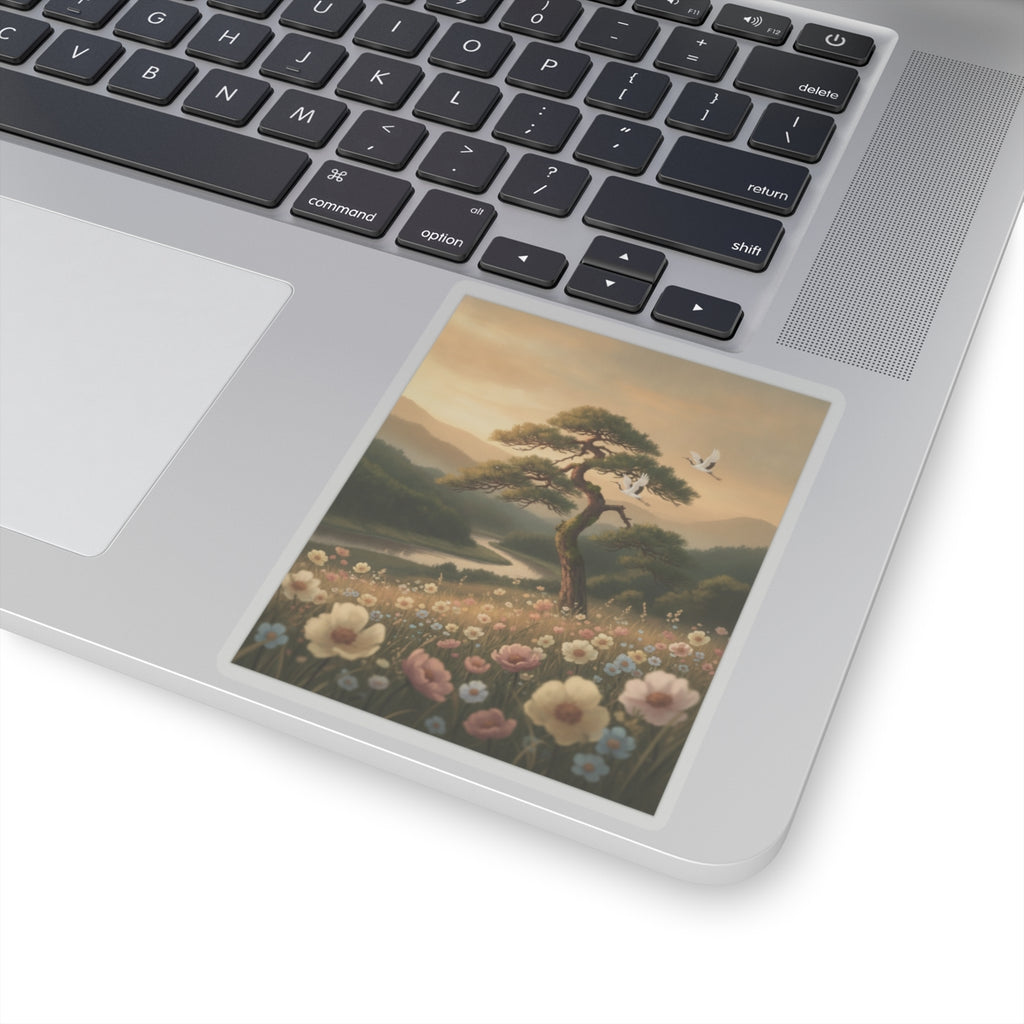 Scenic Nature — Picture Book Of Amusements Of The Eastern Capital (Ehon Azuma Asobi) — Kiss-Cut Sticker